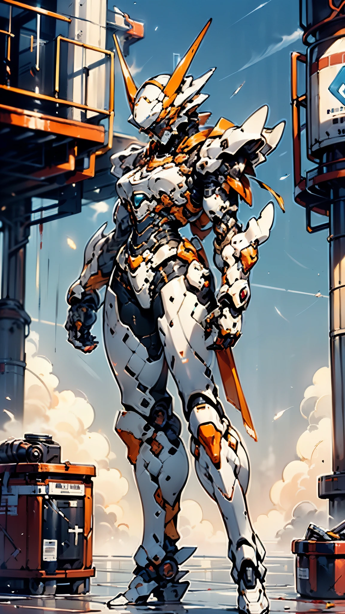 A woman adorned in fantasy-style full-body armor, a crown-concept fully enclosed helmet that unveils only her eyes, a composite layered chest plate, fully encompassing shoulder and hand guards, a lightweight waist armor, form-fitting shin guards, the overall design is heavy-duty yet flexible, ((the armor gleams with a golden glow, complemented by red and blue accents)), exhibiting a noble aura, she floats above a fantasy-surreal high-tech city, this character embodies a finely crafted fantasy-surreal style armored hero in anime style, exquisite and mature manga art style, (Queen bee mixed with Spider concept Armor, plasma, blood), ((Element, energy, elegant, goddess, femminine:1.5)), metallic, high definition, best quality, highres, ultra-detailed, ultra-fine painting, extremely delicate, professional, anatomically correct, symmetrical face, extremely detailed eyes and face, high quality eyes, creativity, RAW photo, UHD, 32k, Natural light, cinematic lighting, masterpiece-anatomy-perfect, masterpiece:1.5