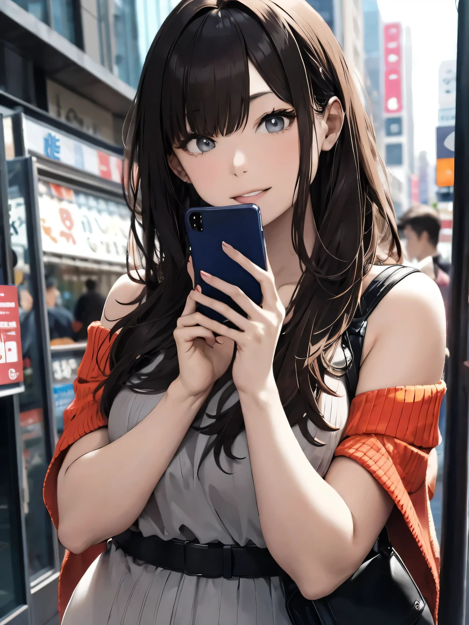 shoulders and plump,play with mobile phone,Dating Apps