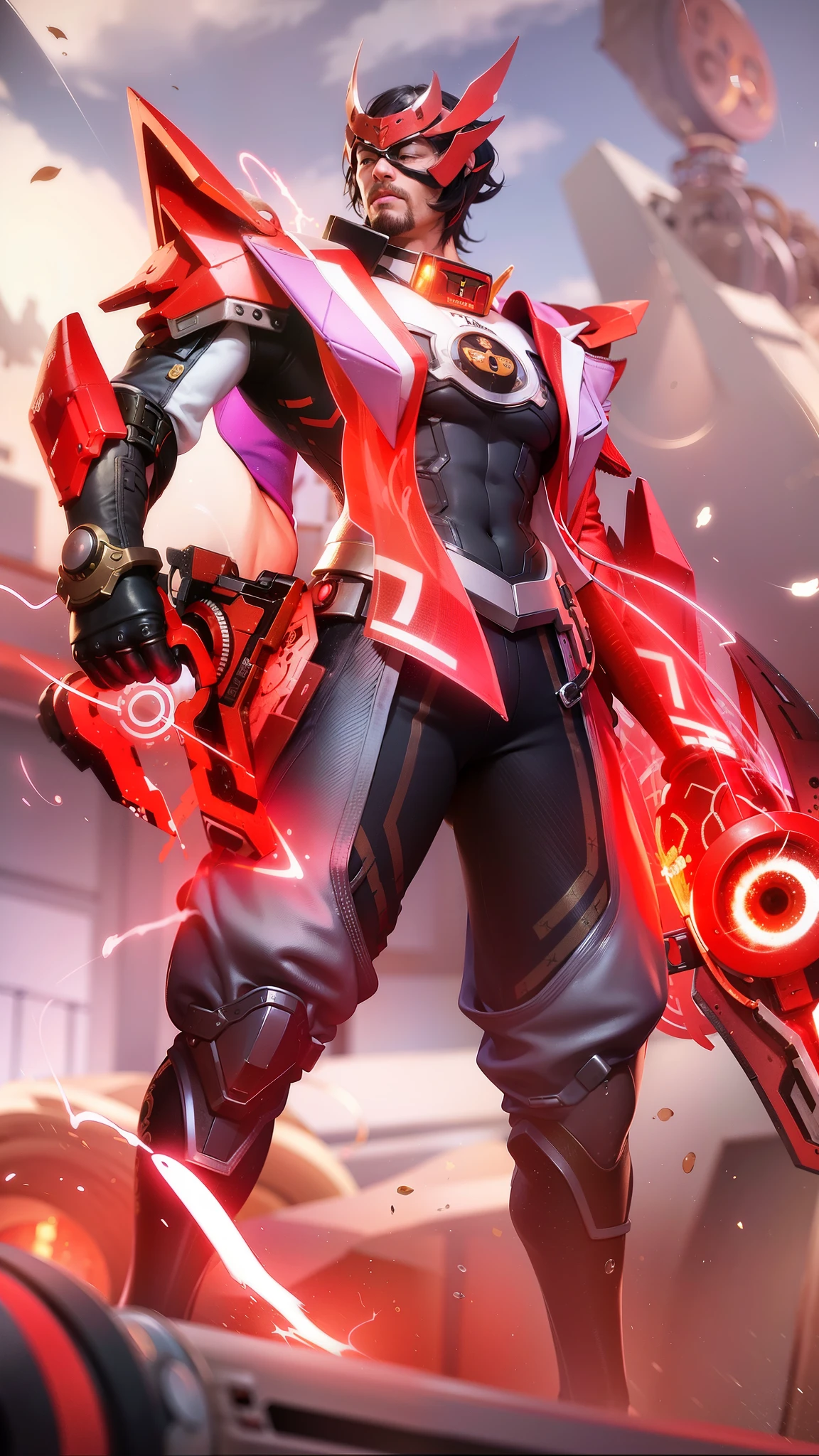 masculine male, masterpiece, ((perfect eyes)) best quality, (semirealism:1.9), beautiful lighting, (extremely detailed CG unity 4k fhd wallpaper), High Detail, Sharp focus, dramatic outdoors, there is a man with a gun and a woman with a gun, ashe, jesse mccree, mobile wallpaper, phone background, phone wallpaper, riot background, official splash art, zenra taliyah, more details, background image, brigitte, taliyah, splash art, background artwork, range murata and artgerm, mccree from overwatch.