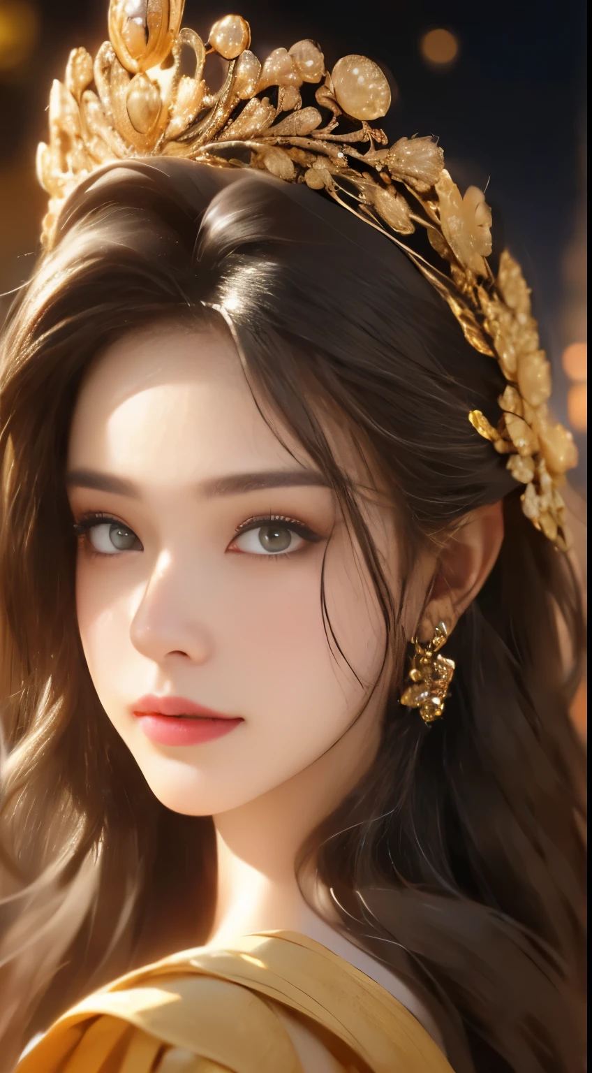 ((highest quality, 8k, masterpiece :1.3)), 1 girl, smile, whole body, slim face, Beautiful woman, (dark brown hair), full length dress :1.1, super detailed face, fine eyes, double eyelid, blur background, slim face, city, outside, street,