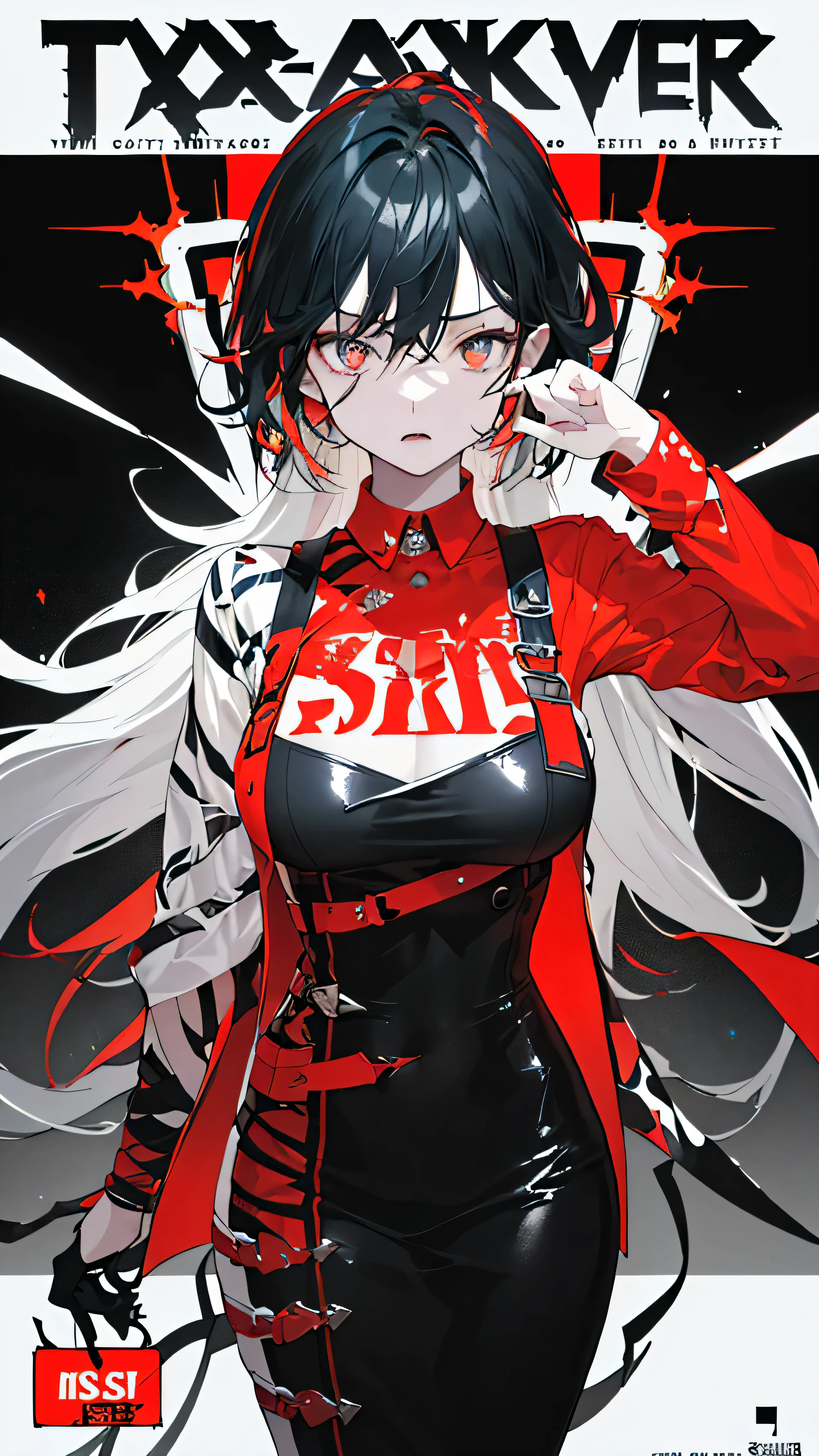 ((((dramatic))), (((Gritty))), (((intense))) film poster featuring a young miss as the central character. She stands confidently in the center of the poster, wearing a fashionable and edgy Full set of equipment, with a determined Express on her face. The background is dark and Gritty, with a sense of danger and intensity. The text is big deal胆的 and striking的, with a catchy tagline that adds to the overall feeling of drama and excitement. The color palette is mainly dark with splashes of Energetic colors, giving the poster a Dynamic and visually striking appearance,vertical painting
(Magazine:1.3), (cover-style:1.3), Fashionable, miss, Energetic, Full set of equipment, posture, front, rich and colorful, Dynamic, background, element, confident, Express, Keep, statement, Accessories, majestic, coiled, about, touch, Scenes, text, cover, big deal胆的, striking的, title, fashionable, font, catchy, title, big deal, striking, modern, trend, focus, Fashion,