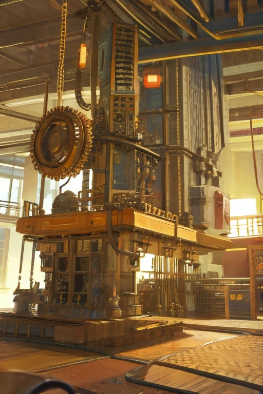 Mechanical Puppet, complex mechanism, gears, wires, pipes, joints