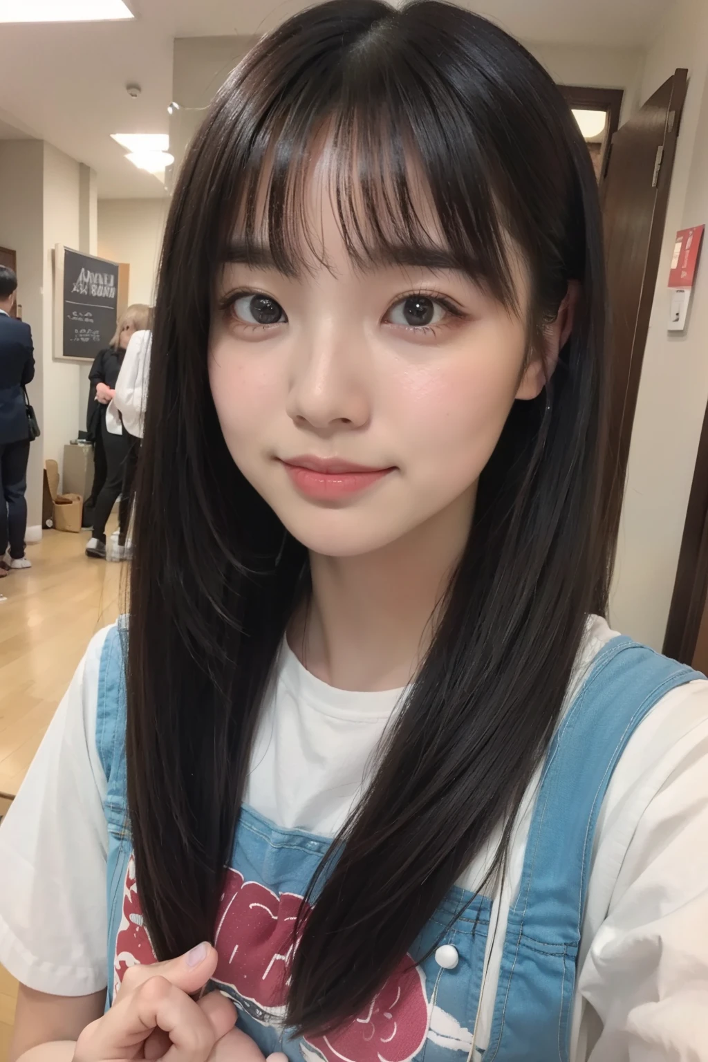 (((medium shot))), two individuals, pretty girl、14 years old, sweet, Happy, smile, Happy, cute eyes, playful, cinematic lighting, 8k, masterpiece, Accurate, anatomically correct, high detail, high quality, High resolution, 最high quality, 16k,