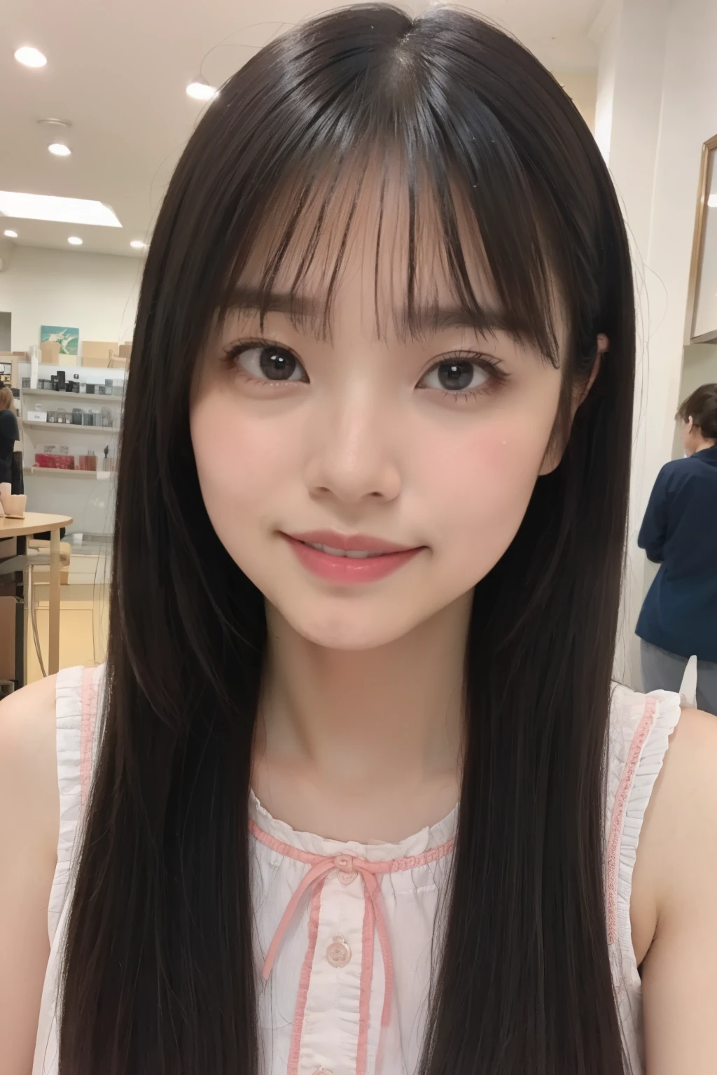 (((medium shot))), two individuals, pretty girl、, smile, summer dress、Happy, cute eyes, 8k, masterpiece, anatomically correct, high detail, high quality, High resolution, 最high quality, 16k,