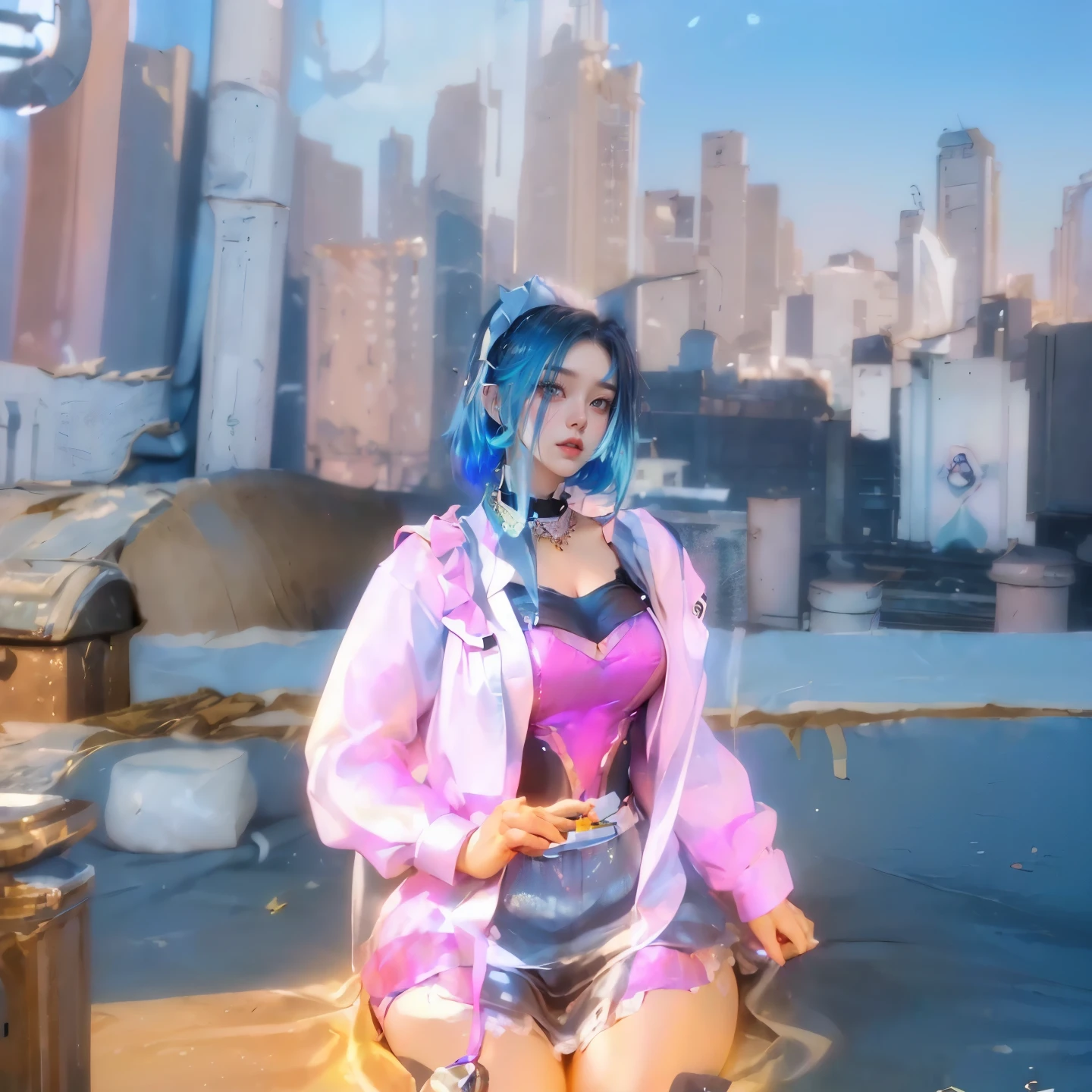 (Masutepiece: 1.3), (maximum resolution: 1.2), (Ultra HDTV: 1.2), cinematic lighting, 8K resolution, Eye and skin detail, detailed facial features, , ( Sharp focus: 1.2), (Face focus: 1.2) , Perfect style, Beautiful, sharp face, Anatomically accurate, Highly detailed skin and face structure, Eye detail, Double eyelids, Thin eyebrows, Glitter eyeliner: 1 Natural cheeks, Glossy skin, White skin: 1.2, (Lip gloss: 1.4), 、 (Shy look: 1.2), Skin and face texture detail, Detailed eyes, Double eyelids, Natural cheeks, , Glossy lips: 1.4, Protruding cleavage、(Large sperm count in breast: 1.4) (Large sperm count in thighs: 1.2) 、 blushing、shy、impatience、frustration、fear of embarrassing glaresknees open、open legasturbation behavior、chest stroking、white lingerie、black bra、shiny small flower necklaces and ears Socks Long、Sweating Thighs、Transparent Underwear、 20 years old, Neat and Clean Woman、Red Hair、Colored Hair、Short Hair, Big Tits, Upturned, Floor Sitting, Bedroom、(Complete Maid Outfits) perfect: 1.5)、short white hair