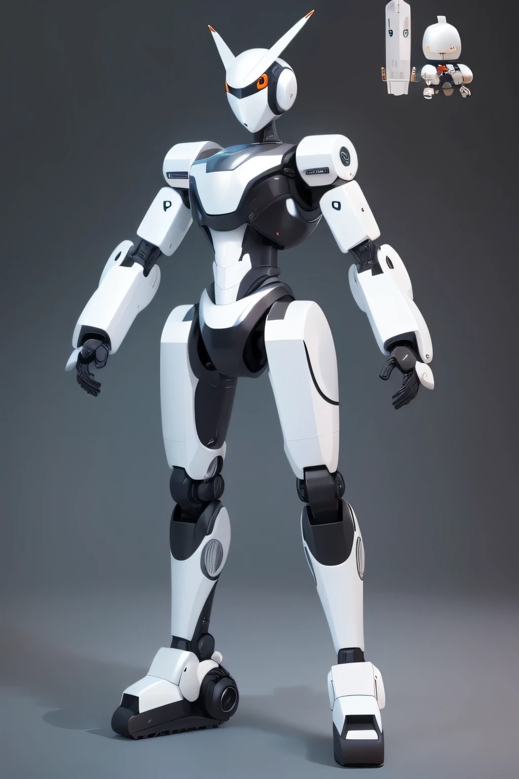 Alafid robot holding gears, Robot design, concept robot, half - finished robot, Toy character design robot, Electromechanical, mechanical main body, 详细的toy doll生物, 机甲main body, personification [ thing ], concept art, main body, toy doll機甲, toy doll