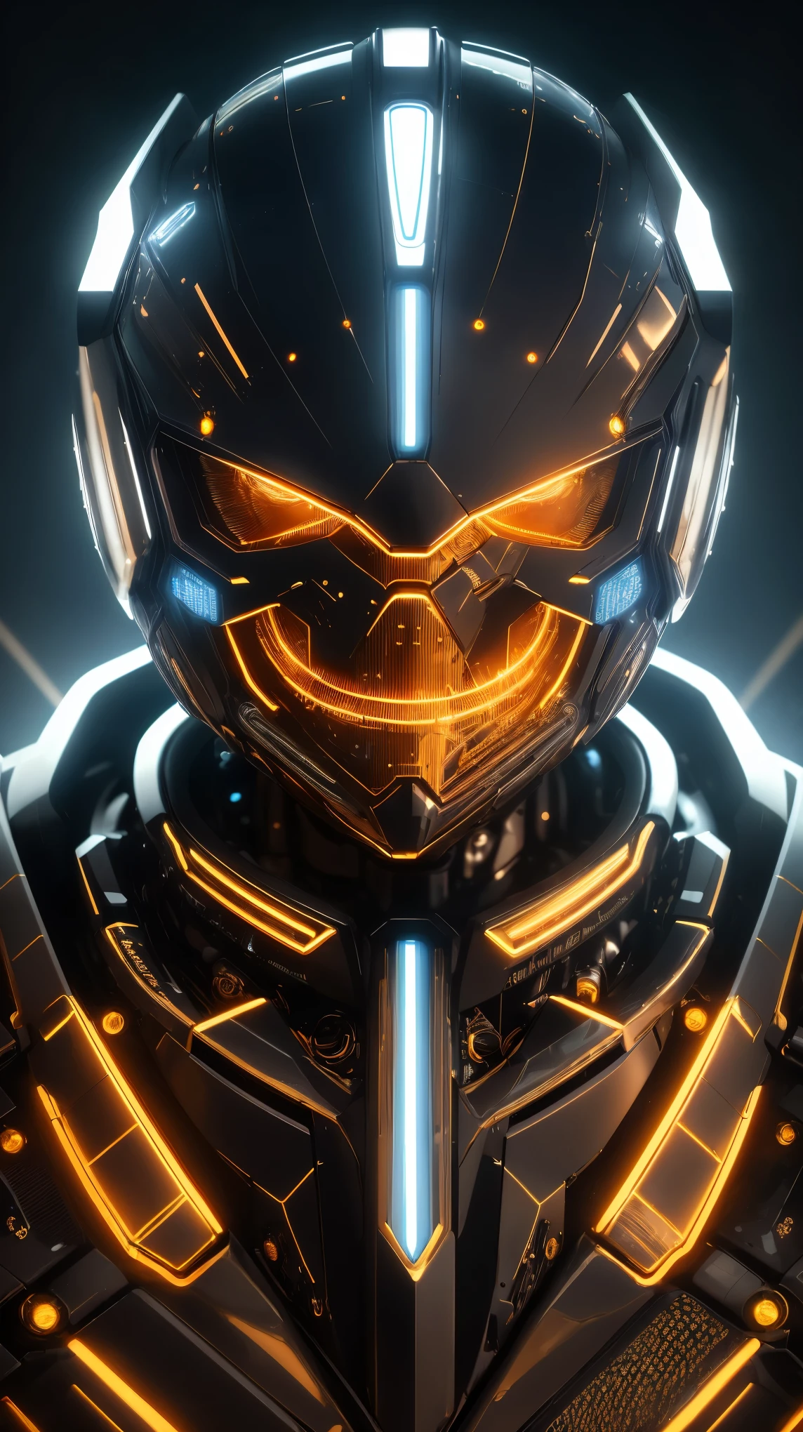 (best quality,4k,8k,highres,masterpiece:1.2),ultra-detailed,(realistic,photorealistic,photo-realistic:1.37),future-tech futuristic robot detailed,exquisite details,metallic skin texture,smooth surfaces reflecting icy light, intricate gears interlaced with electrical wiring forming the skeleton, shimmering lights resembling a soul, deep gaze with elegant posture, warm humanistic feel,portrait,sci-fi,metallic colors,studio lighting,high contrast