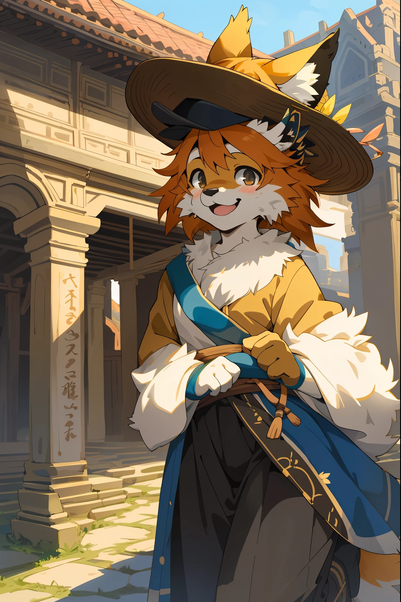 cover page, super high resolution, detailed background, World Heritage Site, 6+boys, 6+girls, Happy, joyful, absurdres(Photos of solo travelers)(kemono, furry anthro)cinematic,