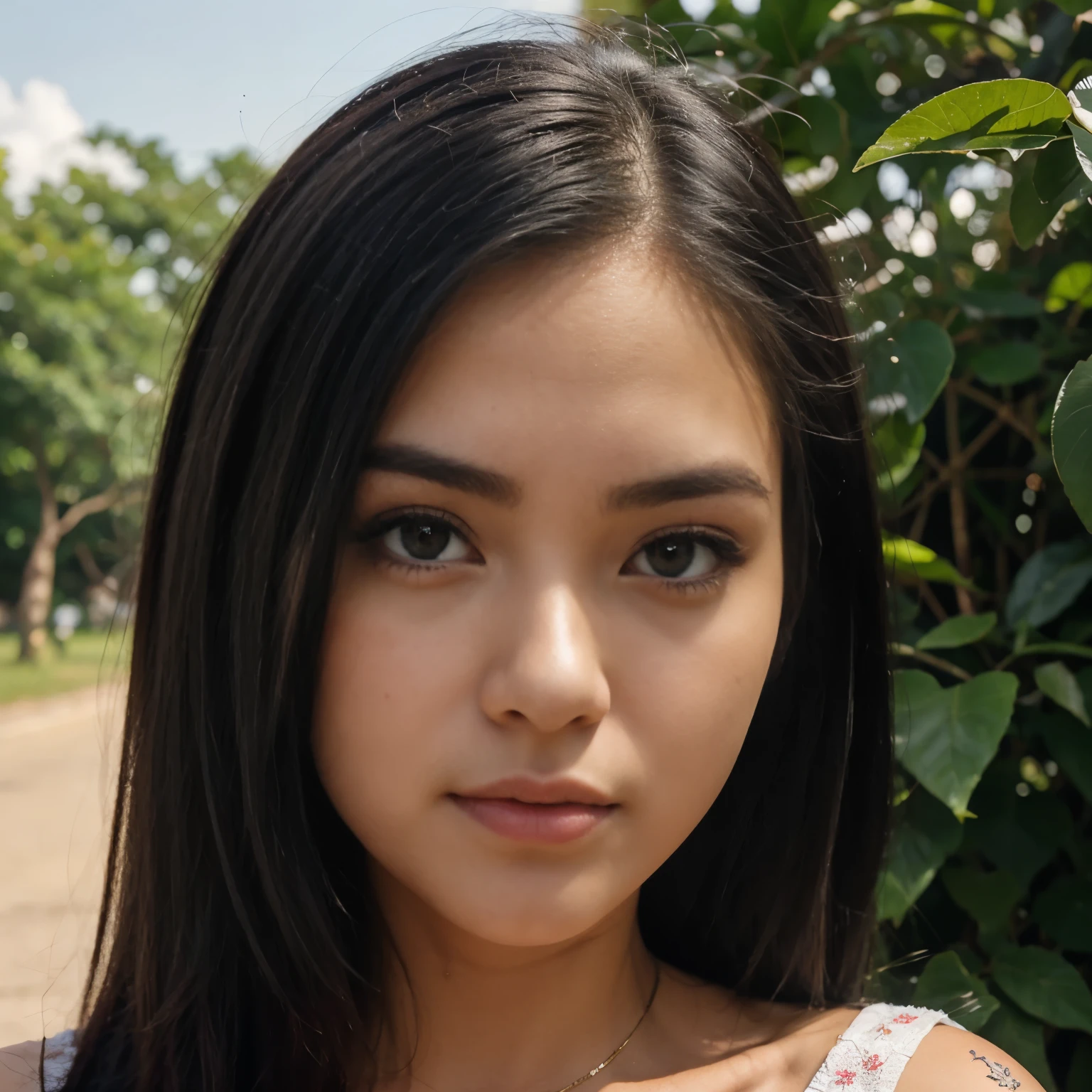 Gadis dari klan api yang memiliki simbol api di kelopak matanya, dan memiliki pupil mata berwarna biru. rambutnya berwarna hitam tetapi memiliki poni berwarna putih. gadis ini memakai pakaian petualang berwarna merah dengan motif api