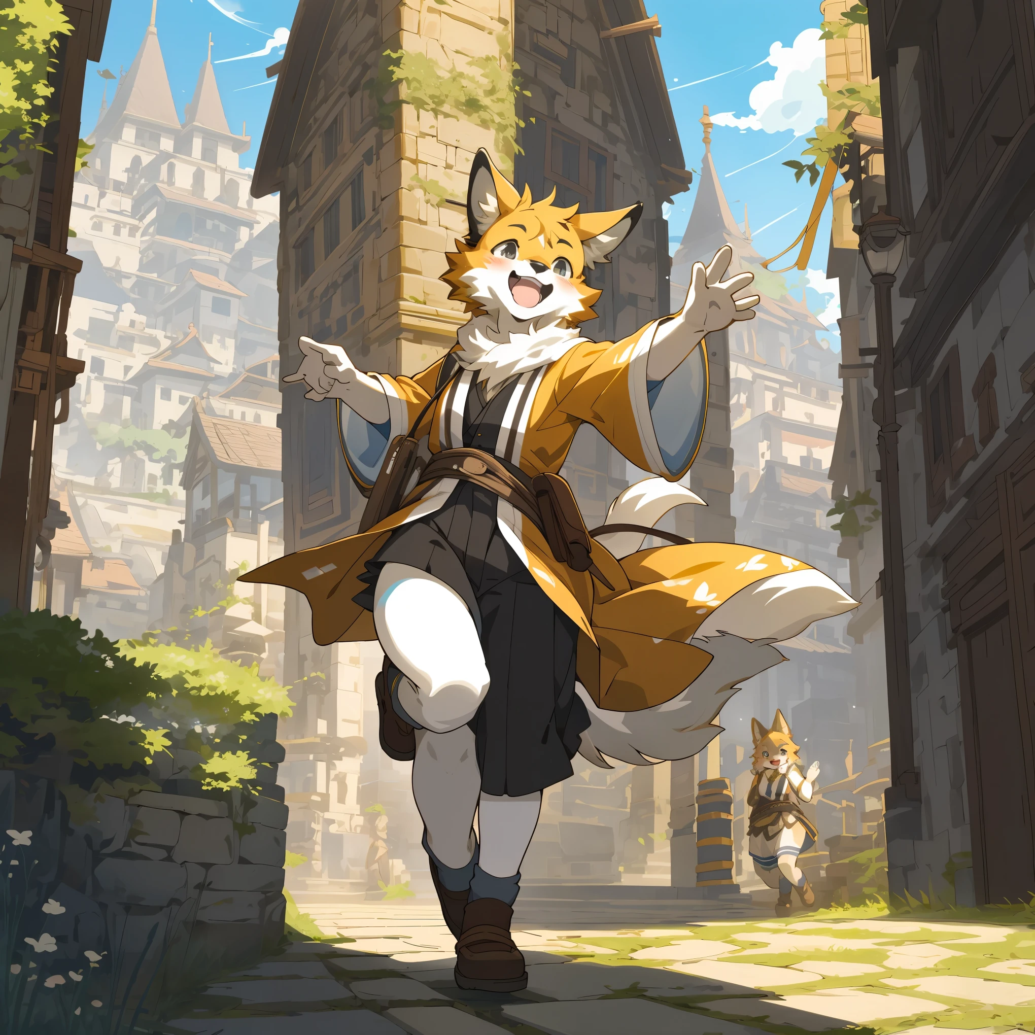 cover page, super high resolution, detailed background, World Heritage Site, 6+boys, 6+girls, Happy, joyful, absurdres(Photos of solo travelers)(kemono, furry anthro)cinematic,