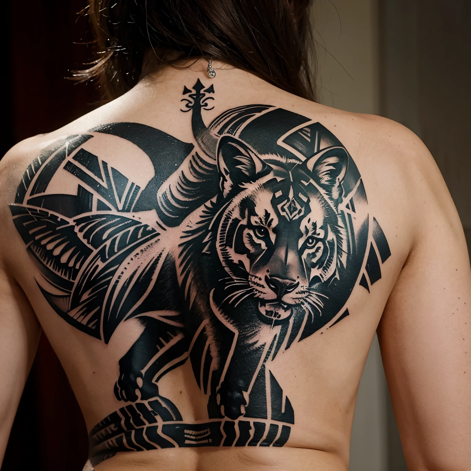 Stencil tattoo animals