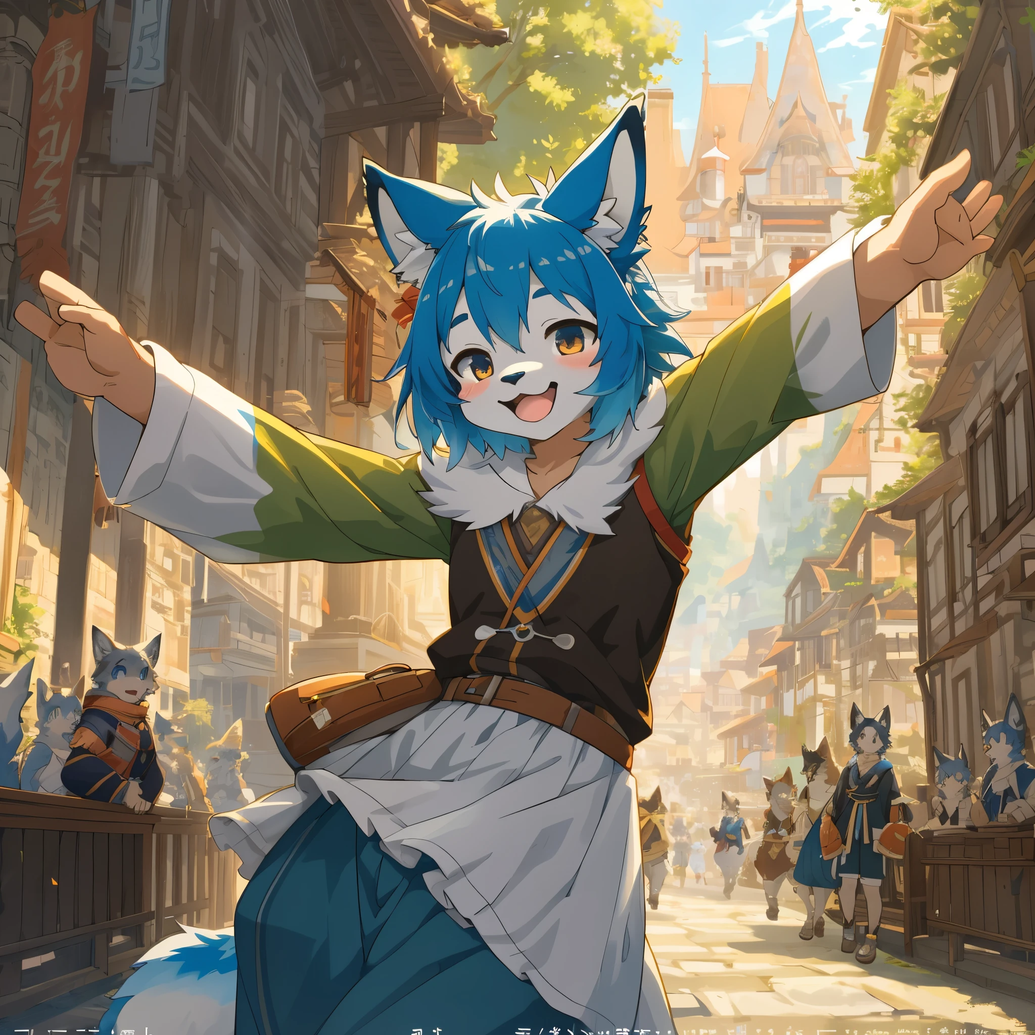 cover page, super high resolution, detailed background, World Heritage Site, 6+boys, 6+girls, Happy, joyful, absurdres(Photos of solo travelers)(kemono, furry anthro)cinematic,