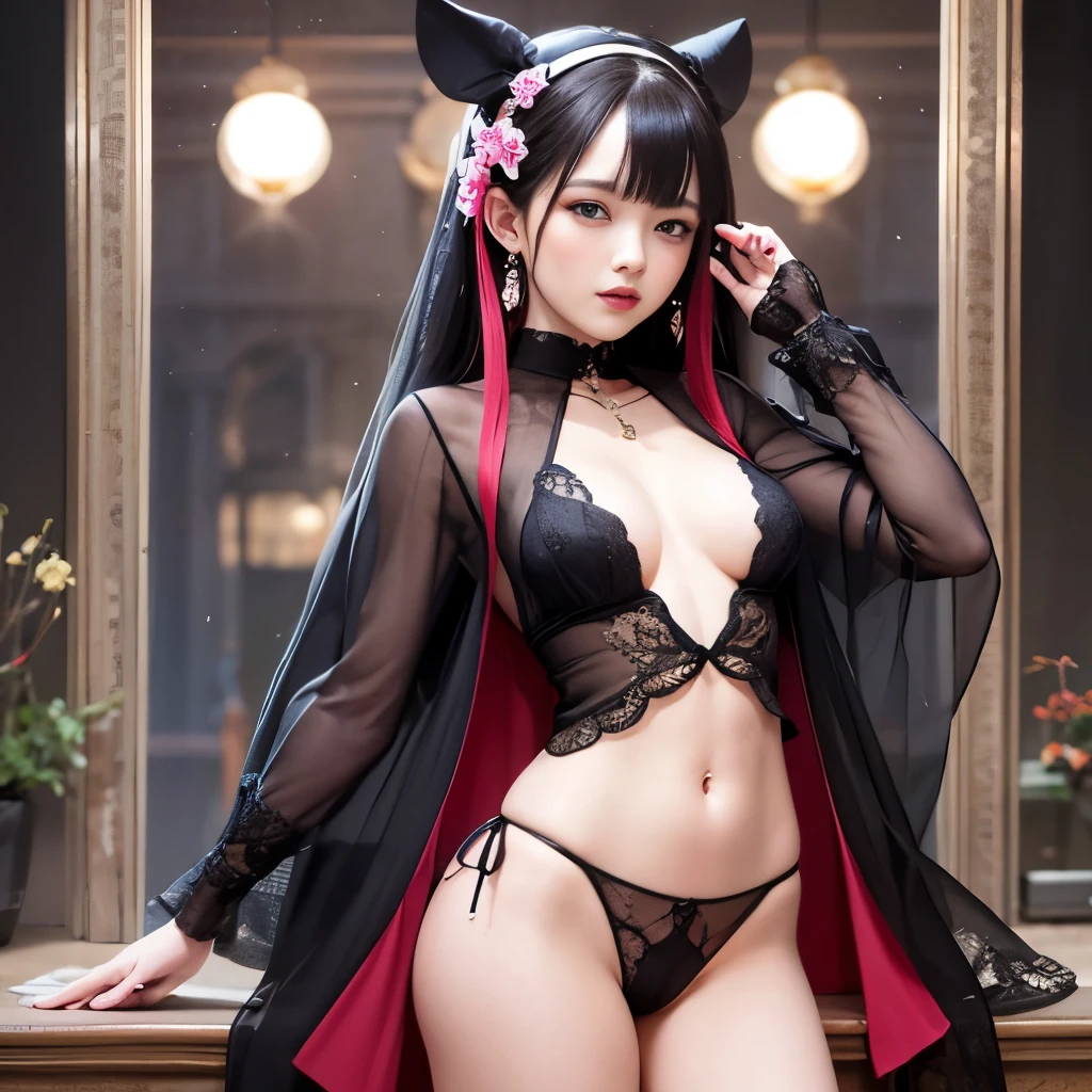 masterpiece, highest quality, [crazy_eye], (small breasts: 1.2), ultra detail, full body shot, NSFW, (No expression)、full body shot