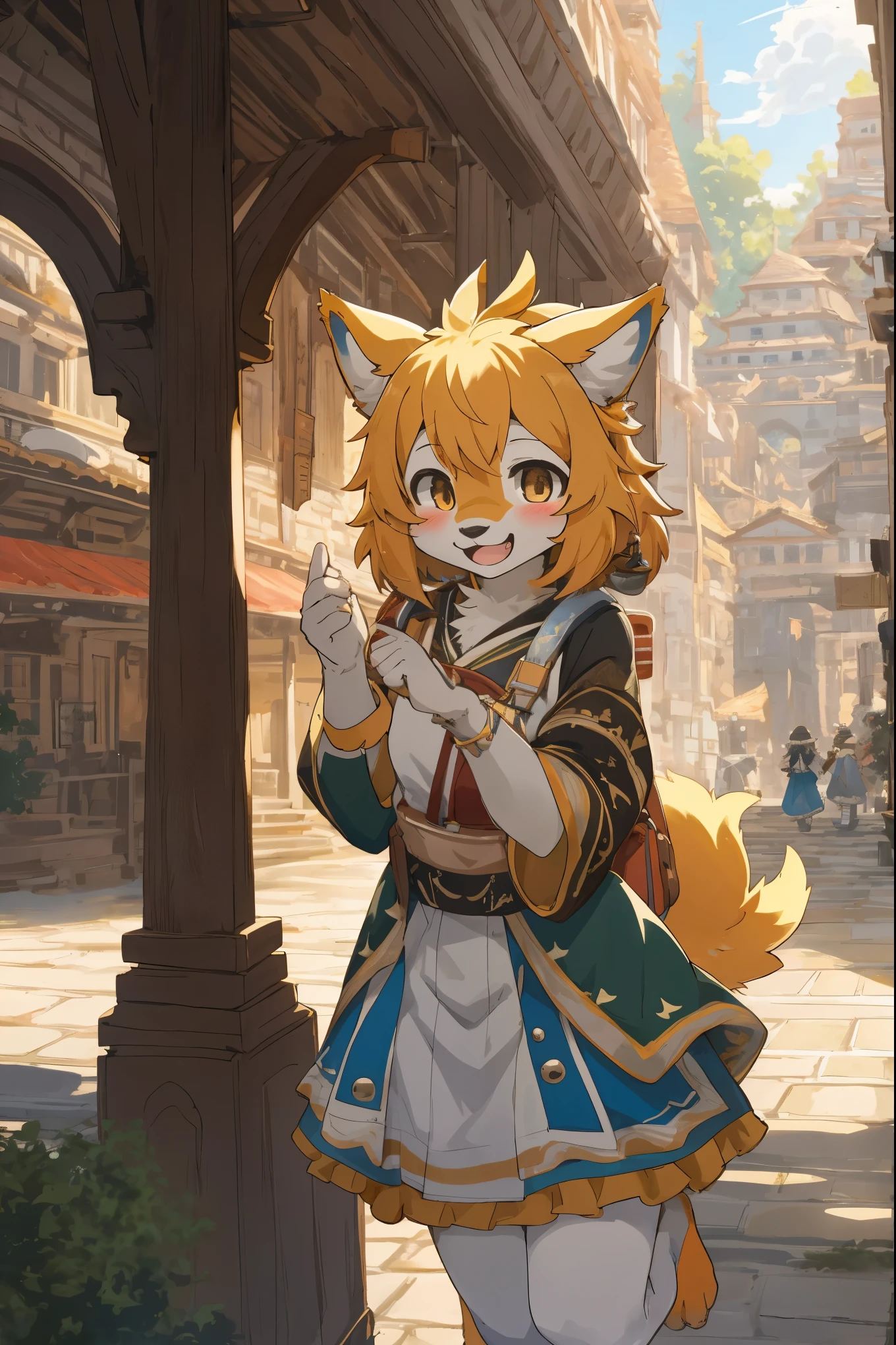 cover page, super high resolution, detailed background, World Heritage Site, 6+boys, 6+girls, Happy, joyful, absurdres(Photos of solo travelers)(kemono, furry anthro)cinematic,