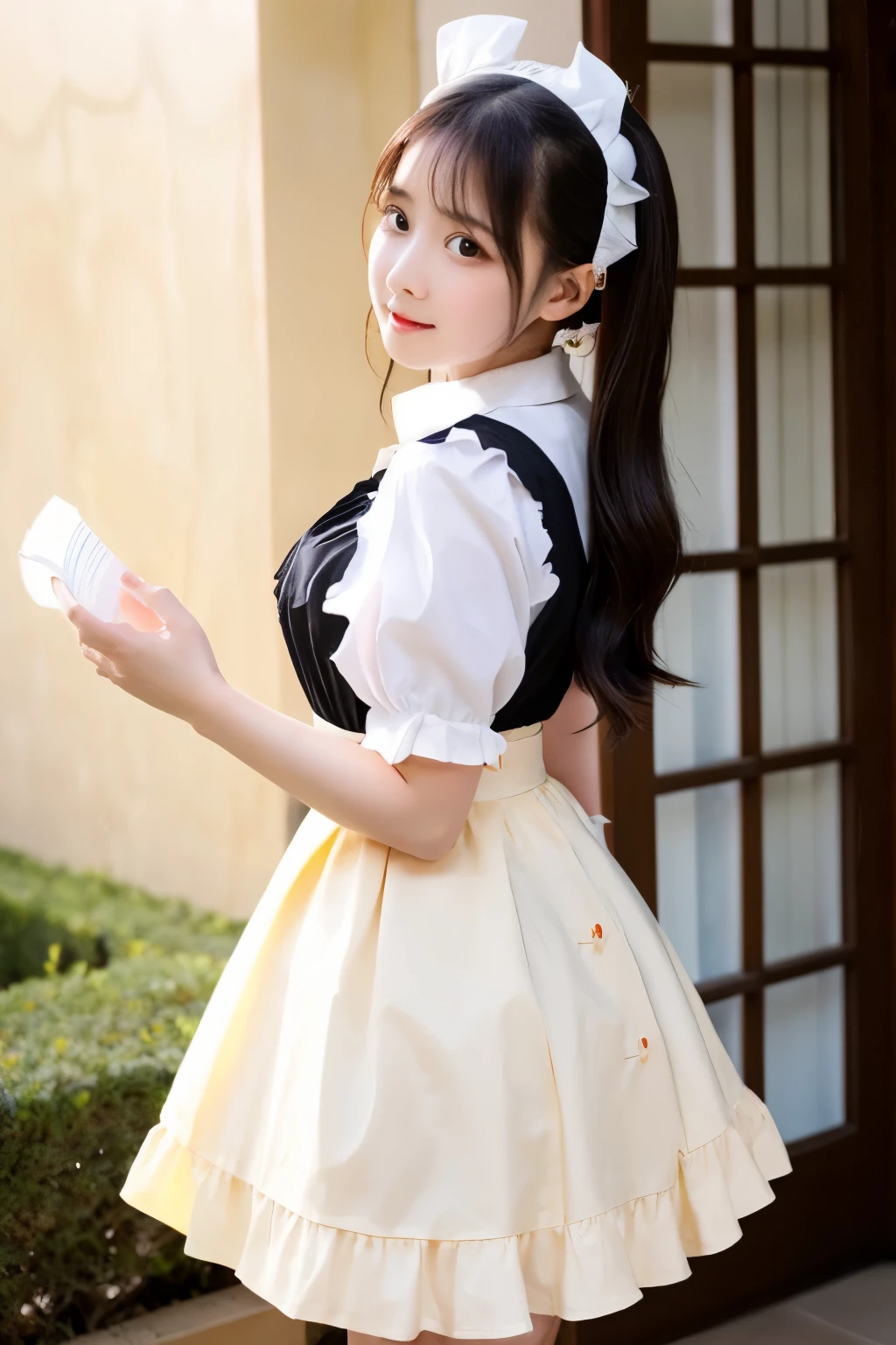 Fluttering skirt whole body girl wind spreading maid lolita Alice skirt flipping