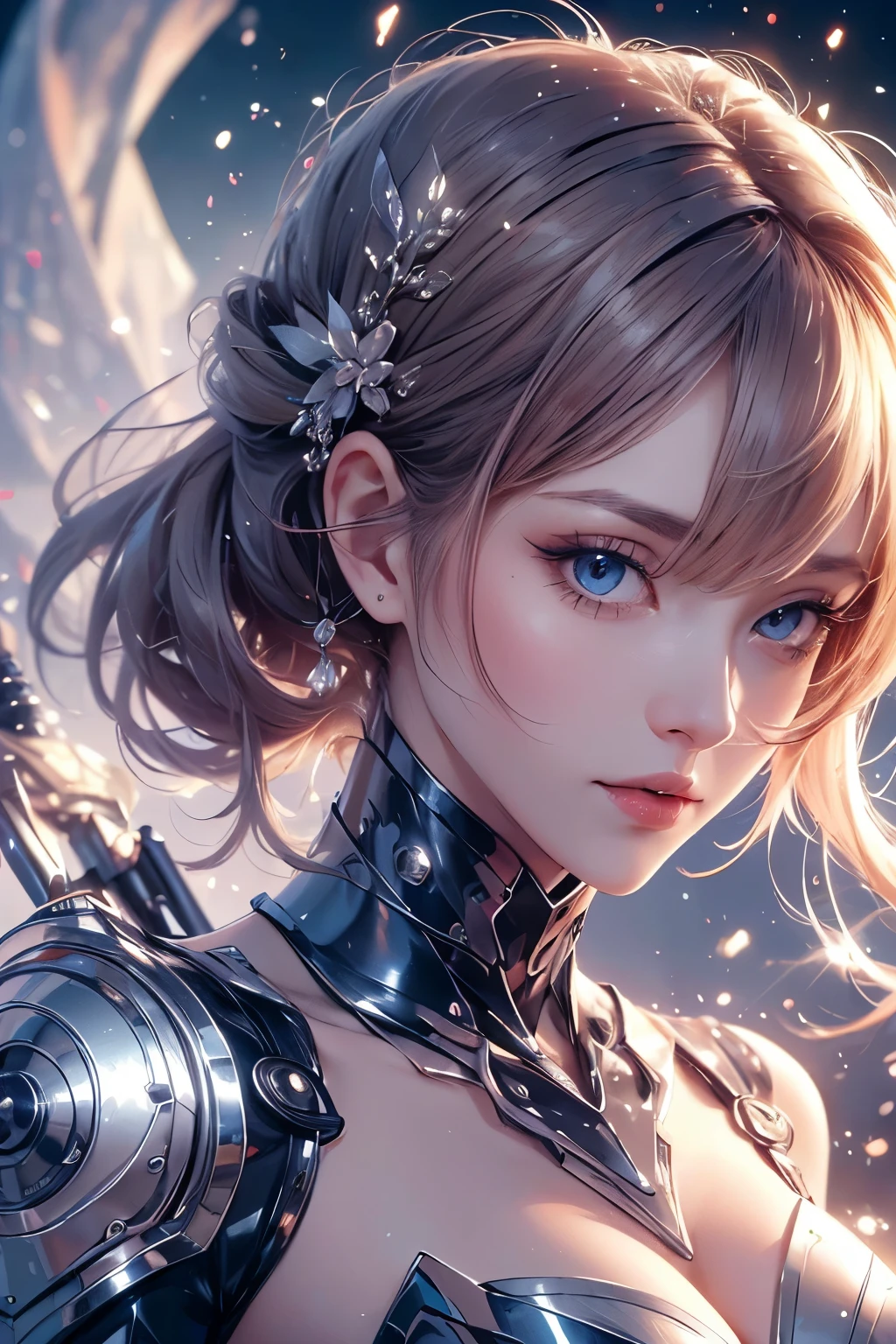 “cyborg”, artistic perfection, incredibly beautiful face, intricate drawing, realistic fantasy, 8 k resolution, Hajime Sorayama, delicate, powdery, oil on canvas, intricate, crispi quality, mattepainting, hiperdetalied, hiper-realistic, painting, by Rembrandt