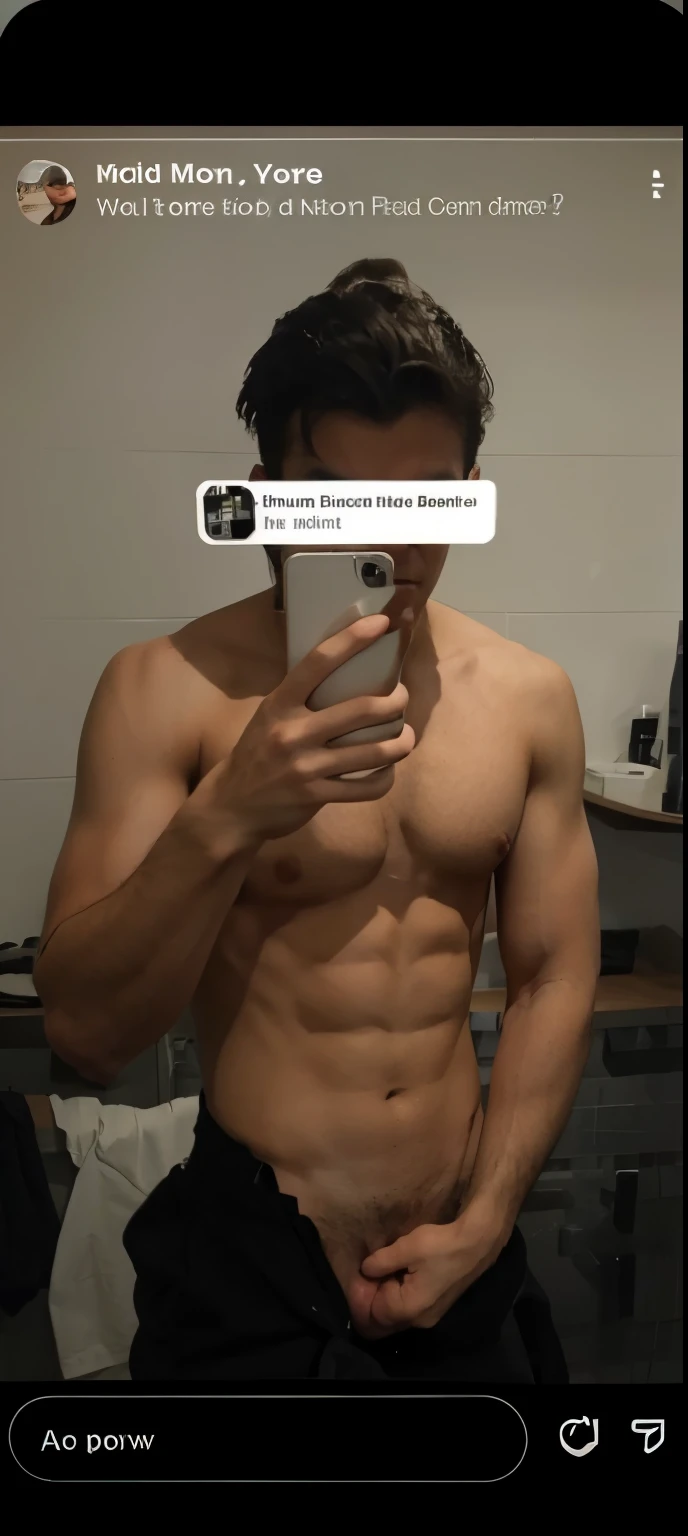 Make him naked and have a big dick