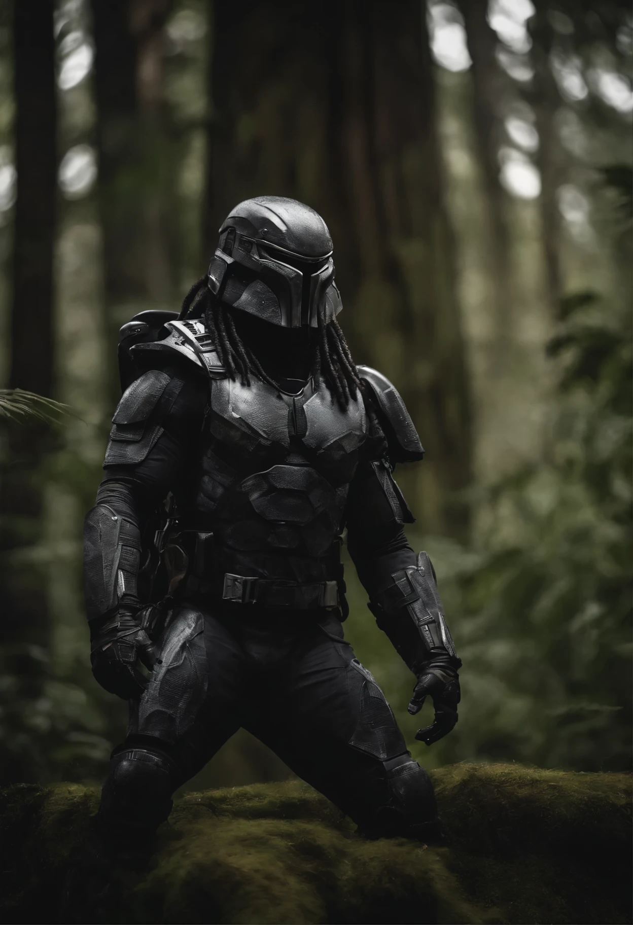 Predator,Full body photo,Authentic background
