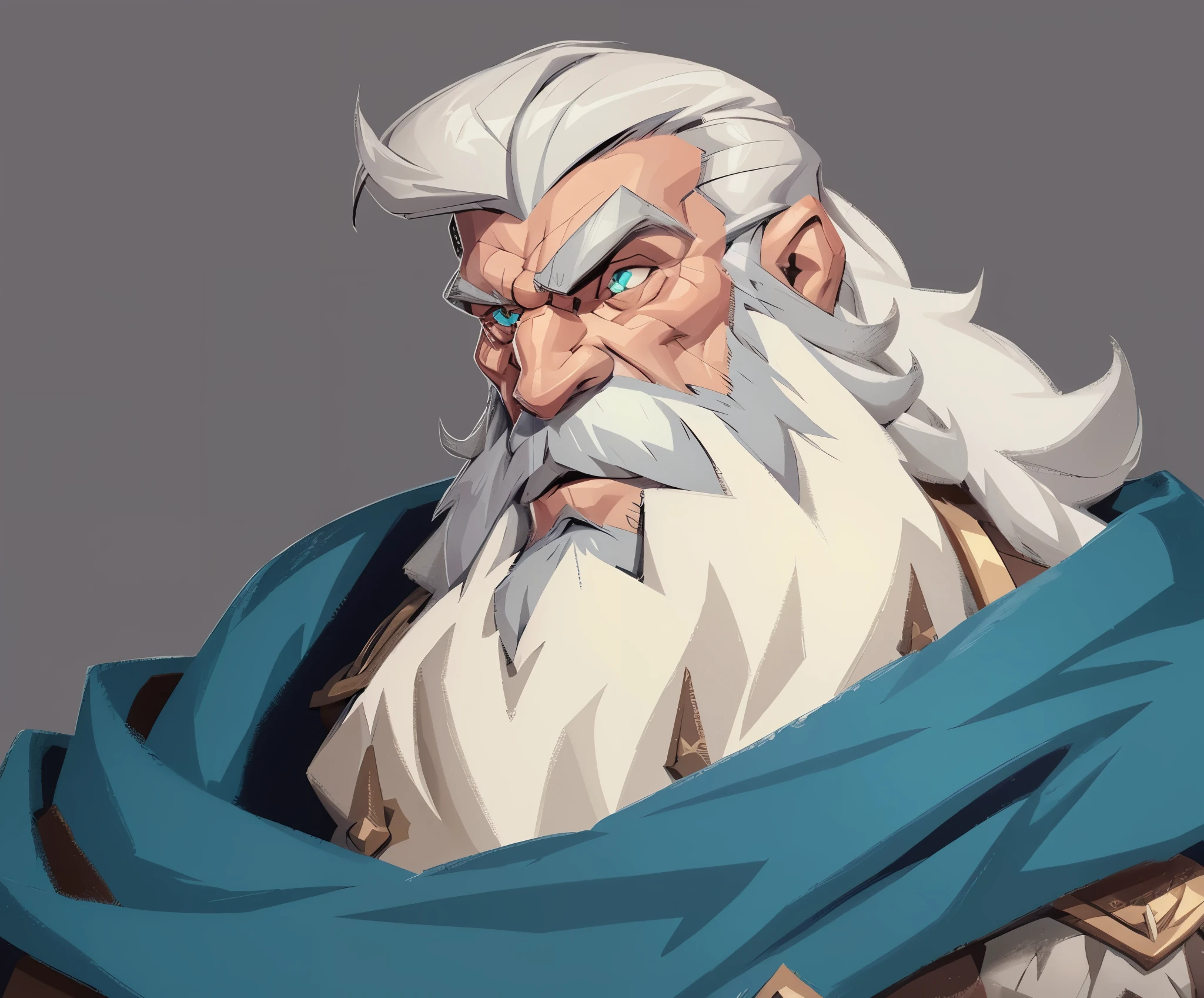 concept art, european cartoon, game character design, 1 old man, solo, beard, detail, eyes, eyes, mature male, male focus, beard, armor, muscular man, full body, gray hair, short hair, muscles, old, elderly , cloak, pauldrons, breastplate, armor, standing, wrinkled skin, scars on face,