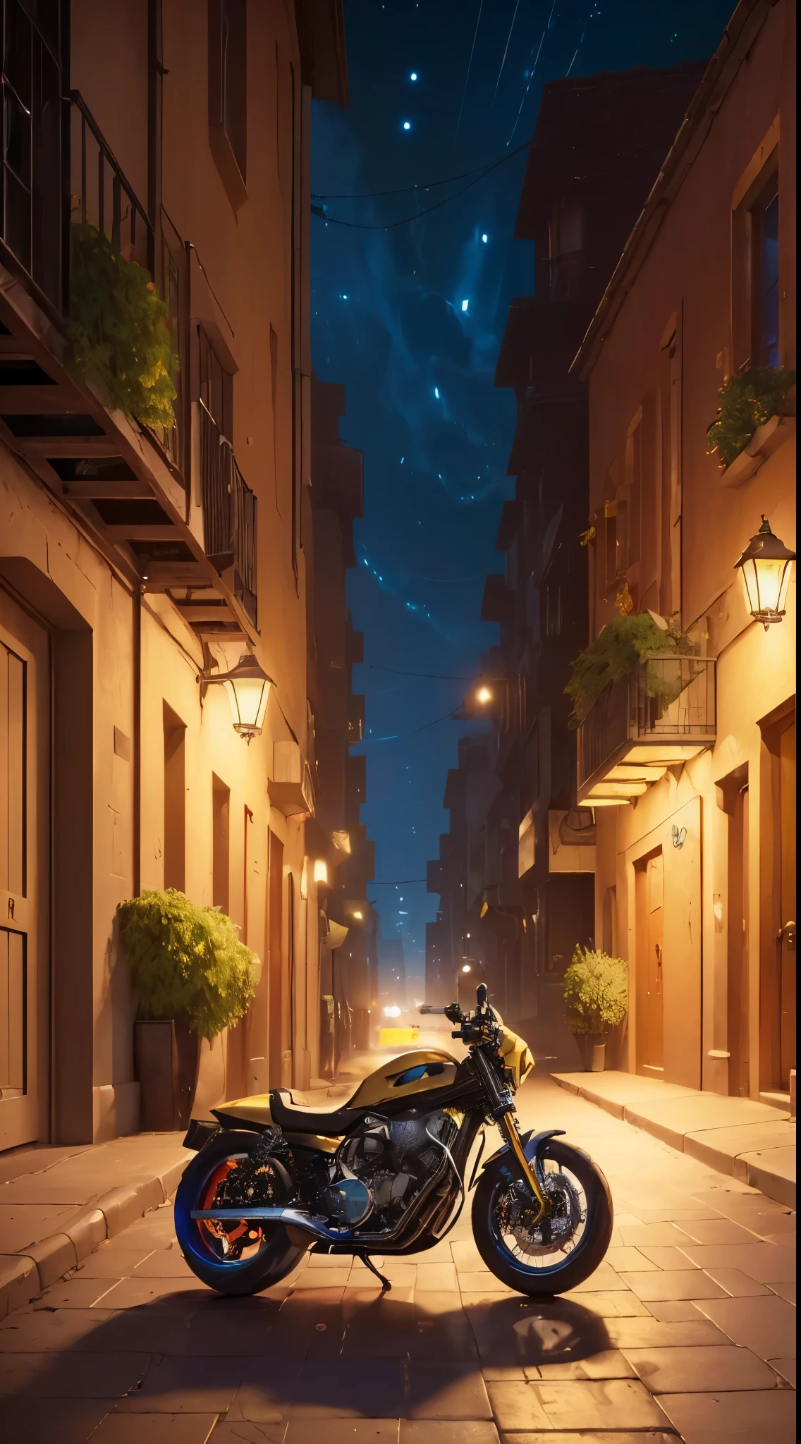 (masterpiece:1.3), (best cinematic quality:1.2), (extremely detailed setting:2), (soft+artistic lighting), (1boy), short blue haired, (eyes+yellow+red:1.4), (multicolored eyes+heterochromia), wearing cyberpunk clothes, futuristic, technological, city scenery with (robots around)0.4], giving dramatic scenery.