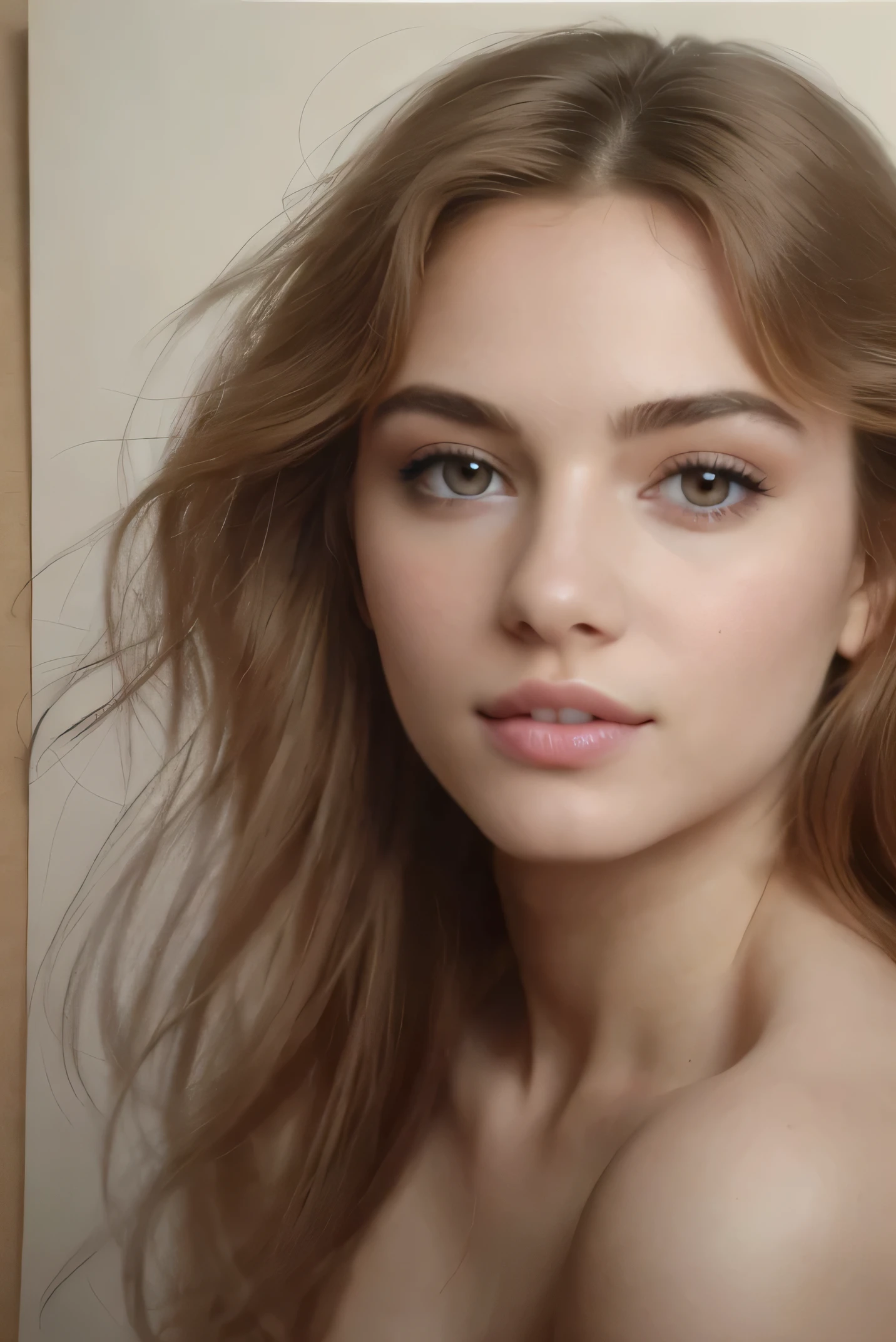 best quality,4k,8k,highres,masterpiece:1.2),ultra-detailed,realistic,portrait drawings,charcoal sketches,impressionistic realism,meticulous shading,subtle expressions,ethereal lighting,dramatic shadows,soft highlights,graceful lines,detailed hand and facial features,natural skin tones,strands of flowing hair,subtle blush on cheeks,expressive eyes,pencil strokes capturing emotions,meticulous attention to clothing folds and textures,impressionistic background,soft and dreamy atmosphere,harmonious color palette,subtle hints of warm and cool tones,masterfully blended colors,subtle perspective,creating a sense of depth,sketching the illusion of movement,evoking a sense of mystery and intrigue, TOTALLY NUDE, LEGS OPEN, very tiny tits, YES NSFW, NUDE