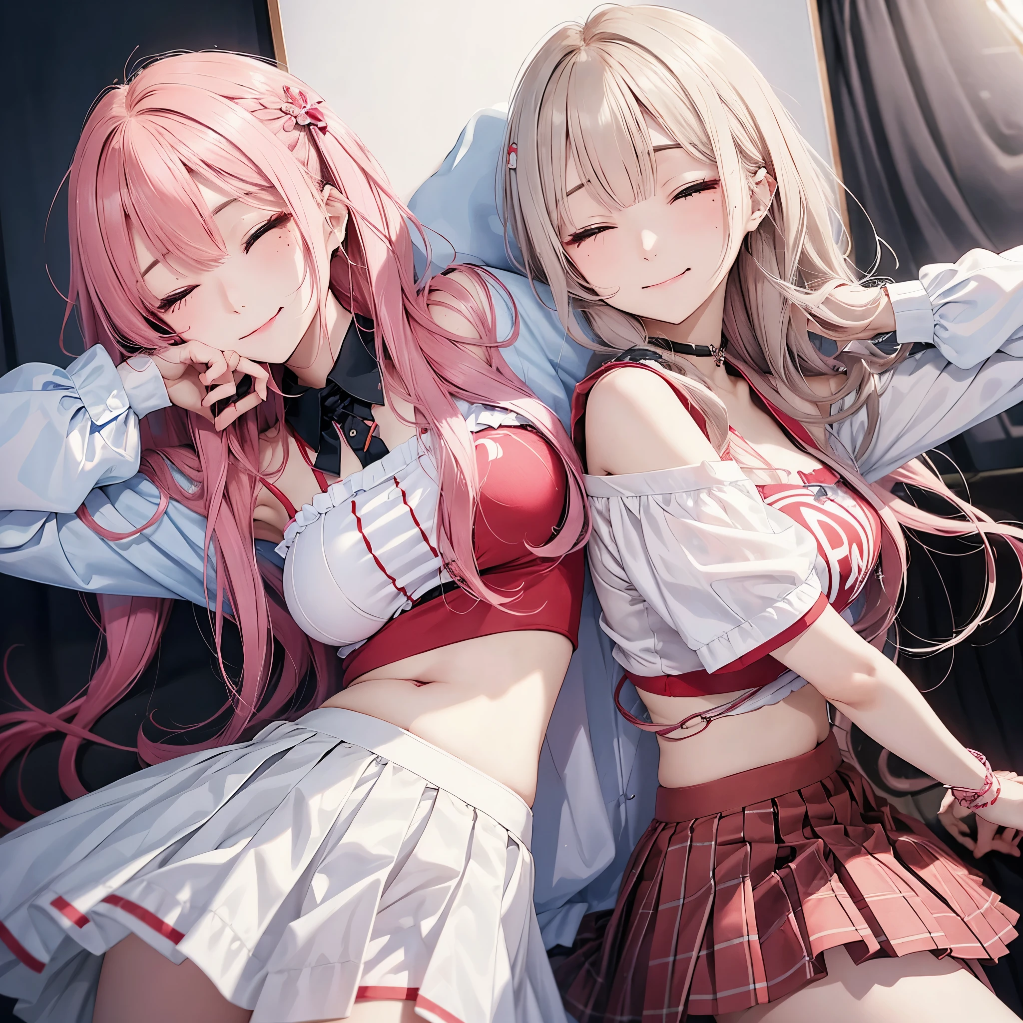1girl in、AS-Adult、glad、But、angry、Smiling、one eye closed、put out the tongue、、Tsundere、、（Akkanbe）The shirt、skirt by the、Chilarism、Japan High School Student Uniform、serafuku、summer clothing、（Sheer Bra）、Upper body portrait、Red-haired