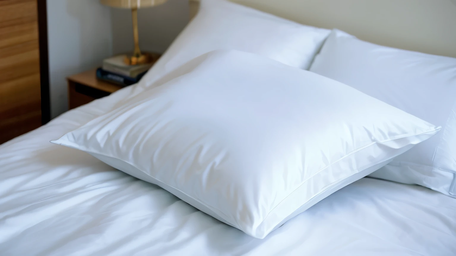 bed、white sheets,white pillow