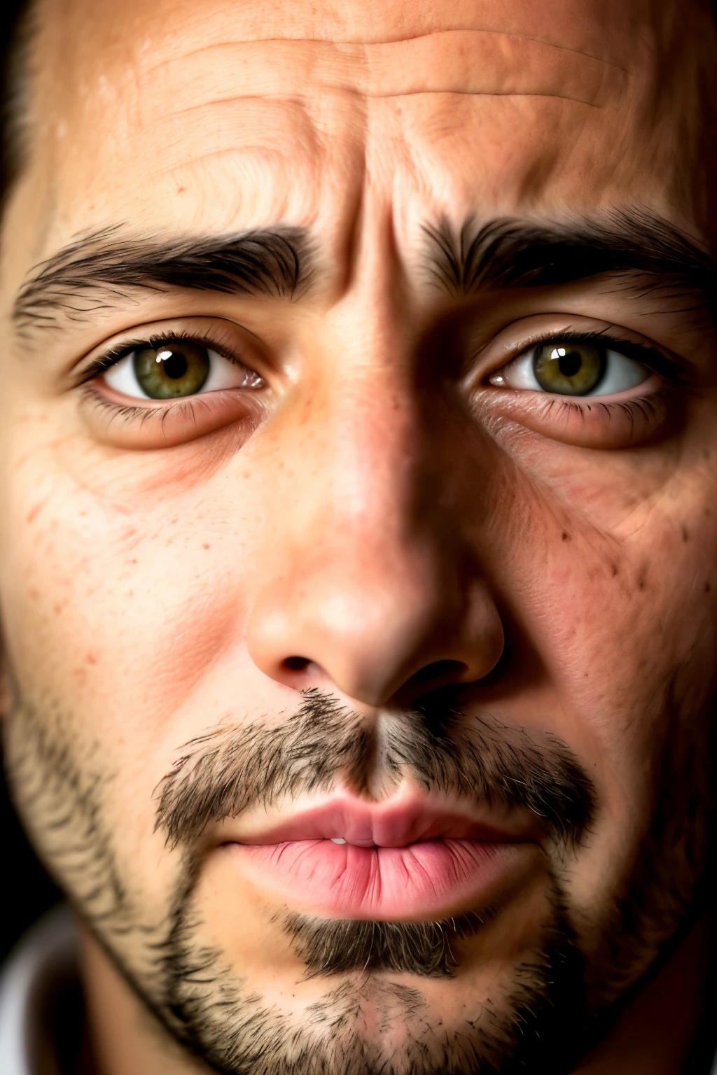 A man with a perpetually stuffed nose, [misfortune: 1.1], [exaggerated expression: 1.3], [wrinkled nose: 1.2], [realistic depiction: 1.4], hdr, [detailed texture: 1.2], close-up shot, [bold lighting: 1.1], centered.

Despite his permanently stuffed nose, the man's expression conveyed a sense of determination, [perseverance: 1.2]. his nose wrinkled in discomfort, every pore and crease captured in intricate detail. The hdr lighting brought out the textures of his skin, making each