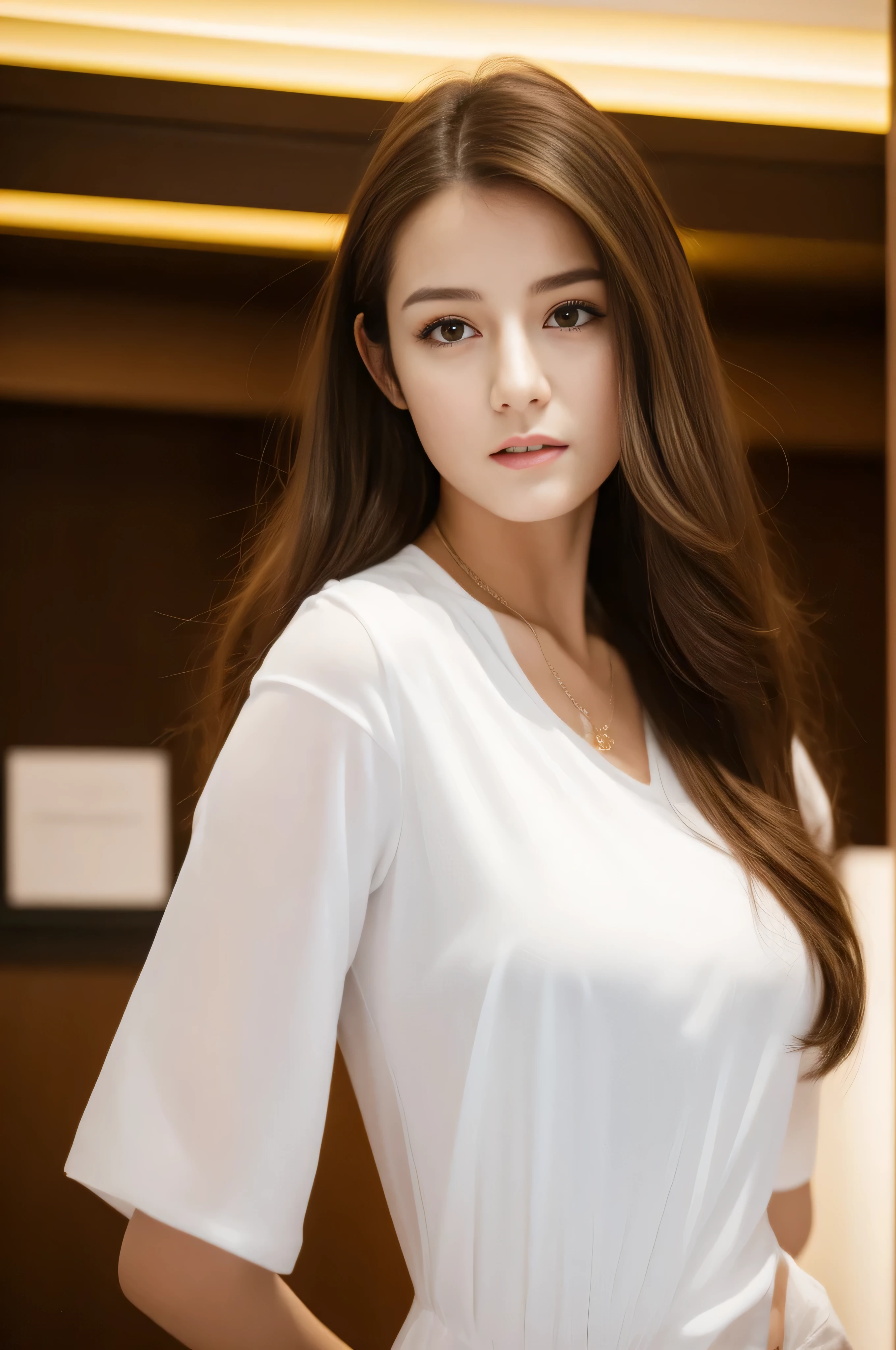 - [ ] photorealistic:1.37, masterpiece, best quality, raw photo, absurdres, uhd, 1girl, wavy hair, brown hair, seductive , looking at viewer, in the large meeting room of the office in the high tower office building in Tokyo ,Tokyo tower,intricate detail, detailed background, detailed skin, pore, highres, hdr , presentation to ten men , beautiful model, soft light to the face,JP_MODELS,white shirts uniform , midium breasts, a 30 yo woman