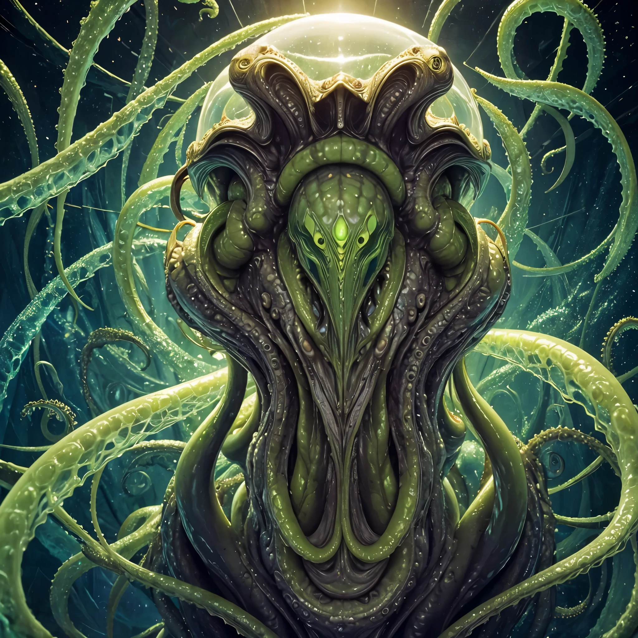 align to center , dull cloudy skin , translucent skin , wet skin｛NEO GOD｝｛an alien｝｛Chemicals｝｛Deities｝｛vhorrified｝｛Deities々Right｝｛Beautiful shape｝｛an oil painting｝｛hight resolution｝｛devastated｝｛Buddha｝｛Rainbow flesh｝｛Ultimate form｝｛Another dimension｝｛kosmos｝｛mistic｝masterpiece , best quality , ultra-detailed｛cthulhu mythos｝｛goddes｝｛MuCoi｝｛mucous membrane｝｛tentaculata｝｛worm｝｛Nyarlathotep｝｛High Quality｝｛symmetry｝