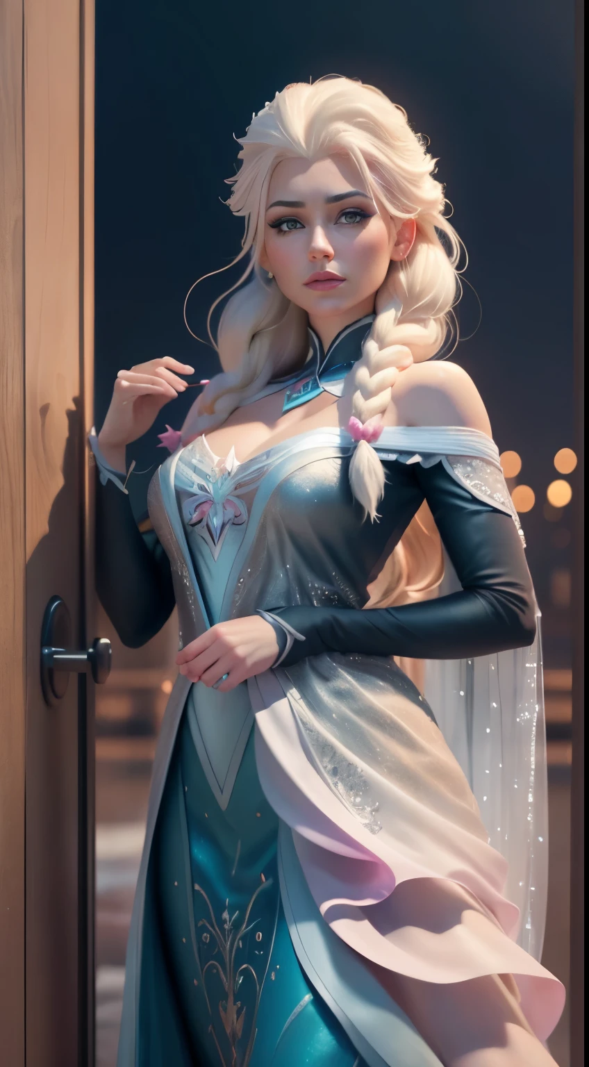 (elsa frozen-rose quartz SU mezclando modelos .) (ultra FUSION) Highly detailed CG unity 8k wallpaper, style shot, complex, high detail, dramatic, highest quality movie still image, very detailed, masterpiece, best quality, character design, Elsa, Elsa from Frozen,Fusion Pink Diamond (( Dark style)), realistic ultra-detailed rendering style, natural light, sharp character design, (hard focus, 8k), (((natural skin texture))), 8k textures, soft cinematic lighting, adobe lightroom, dark room, hdr, Sophisticated, Elegant, Rich Detail, Sharp Focuilm Look) )), Soothing Tones, Detail Frenzy, Intricate Detail, Super Detail, Low Contrast, Soft Film Lighting, Dull Colors, Exposure Blending, HDR, Fade, 35mm, f/1.4, ISO64, f16, 25 sec.