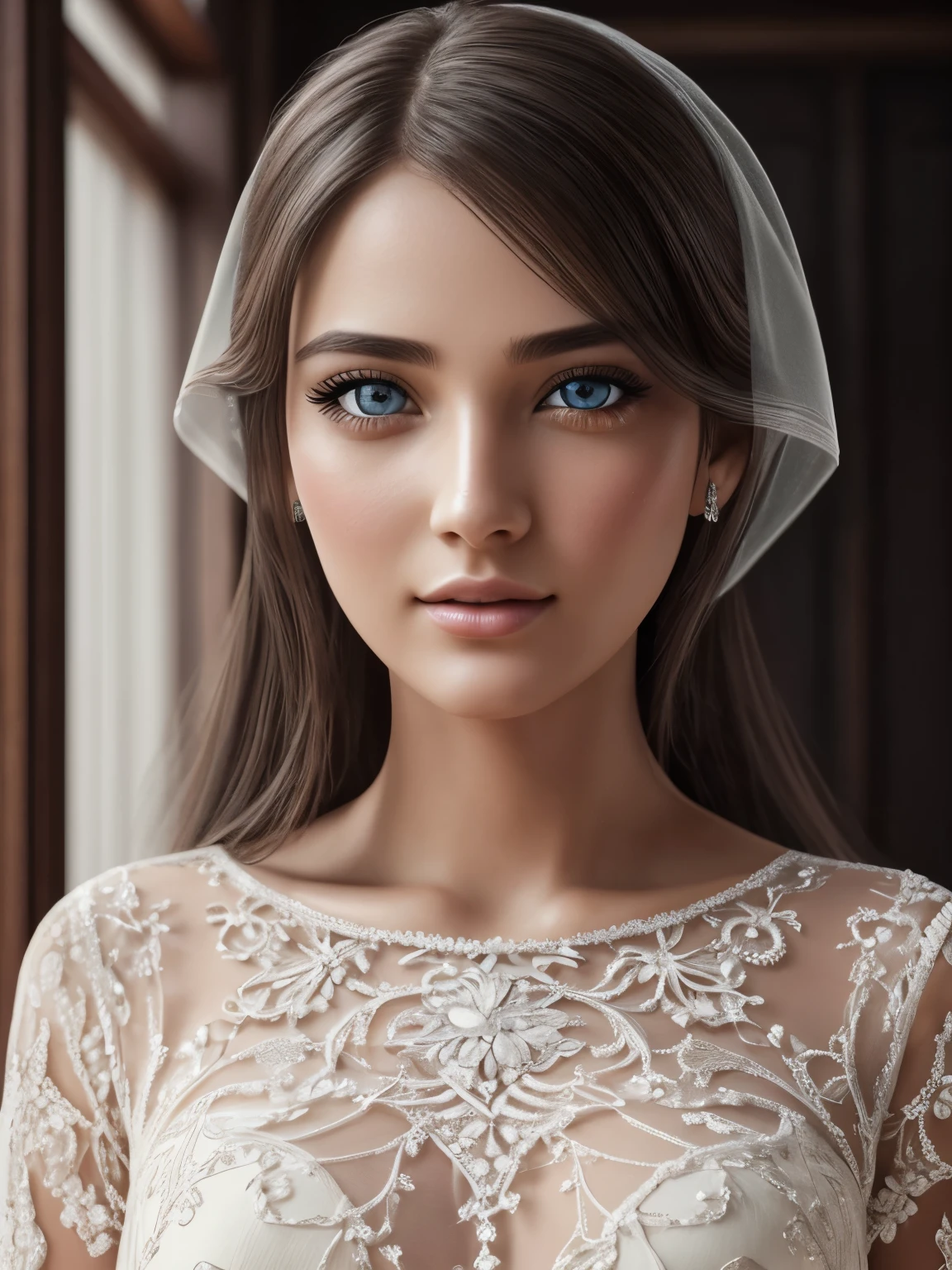 women, full body, beautiful detailed eyes, beautiful detailed lips, extremely detailed eyes and face, long eyelashes, see-through, looking at viewer, happy, standing, ultra Realistic masterpiece, 8k artistic photography, hyper detailed