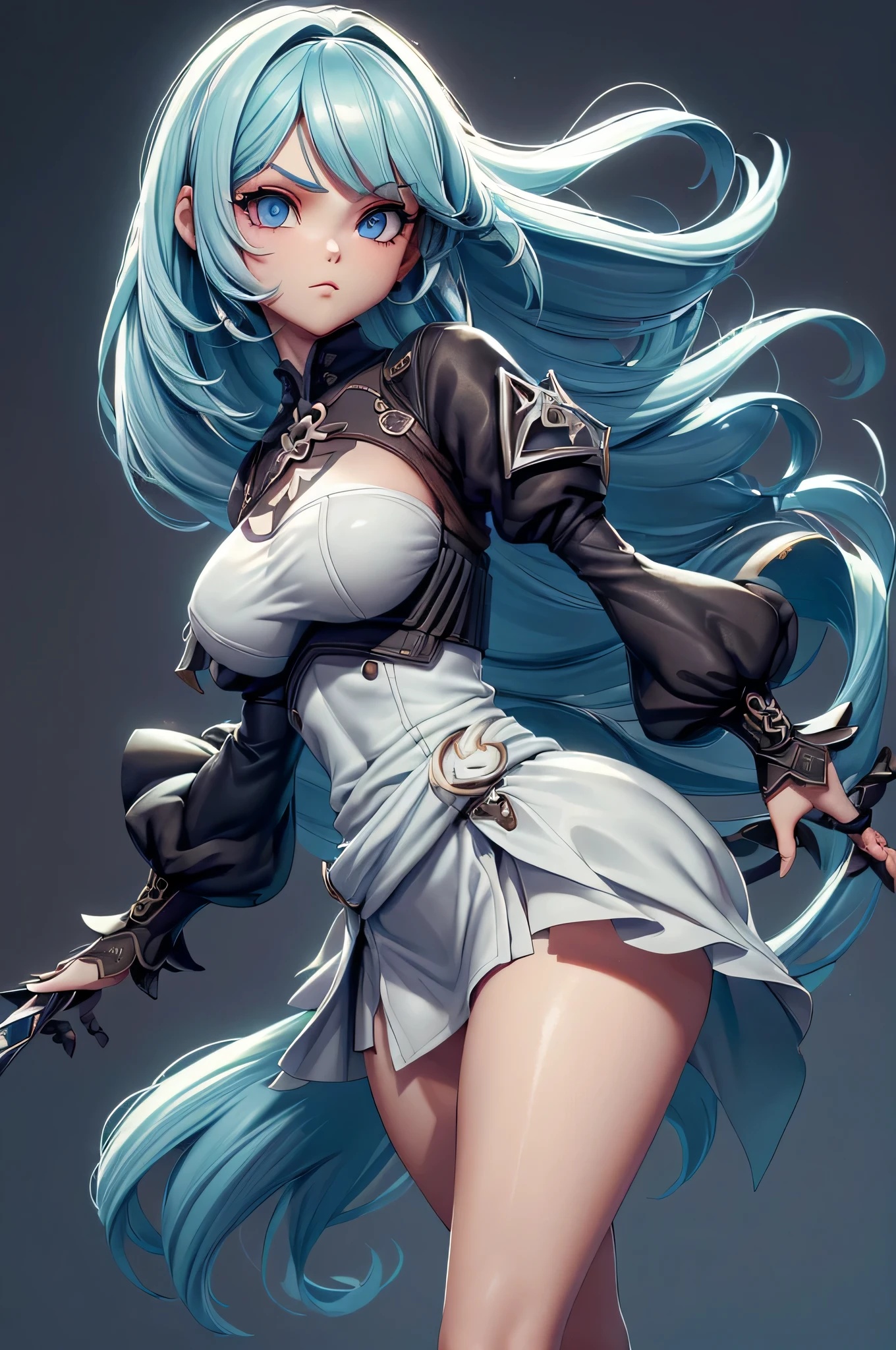Mini nier automata, (nier automata), solo, ray tracing, Estilo 3D, 3DMM, ((oses por foto)), ((oses em cada foto)), corpo inteiro,(Front view),(Costas Issue), (Emist on the left), mostrar barriga lisa, (((oses por foto))),(seios muito grandearriga perfeita, olhos perfeitos e simetricos, (perfect handuturistic sword in hand)), ((cabelos curto)),((Roupas de bruxo abertas)),roupa branca com bordas texturizadas, pele clara, luemas detalhadas, White thigh-high tights with trim, emestido aberto em "em", cintura fina, pernas grande, low water, Show legs to the top of the waist, (tecido partido caindo sobre as pernas),((top aberto)),pele ultra realista, olhos realistas humano,pele ultra realista,((blusa listrada)),traje super sensual,(faixas em torno dos seios), colorida,top com babados,(pubis com muito volume),(extremamente sensual),(very sensual),(((Big tits))),(((cabelo dividido em dois))),((((roupa social, aberta nos seios e na frente)))),(((blue, cyan and purple clothes))),(((fendas sobre os seios))),(((faixas caindo da cintura com detalhes nas pontas))),(((top com abertura enorme no meio))),(((wide waist belt to the breasts with black metal parts)))