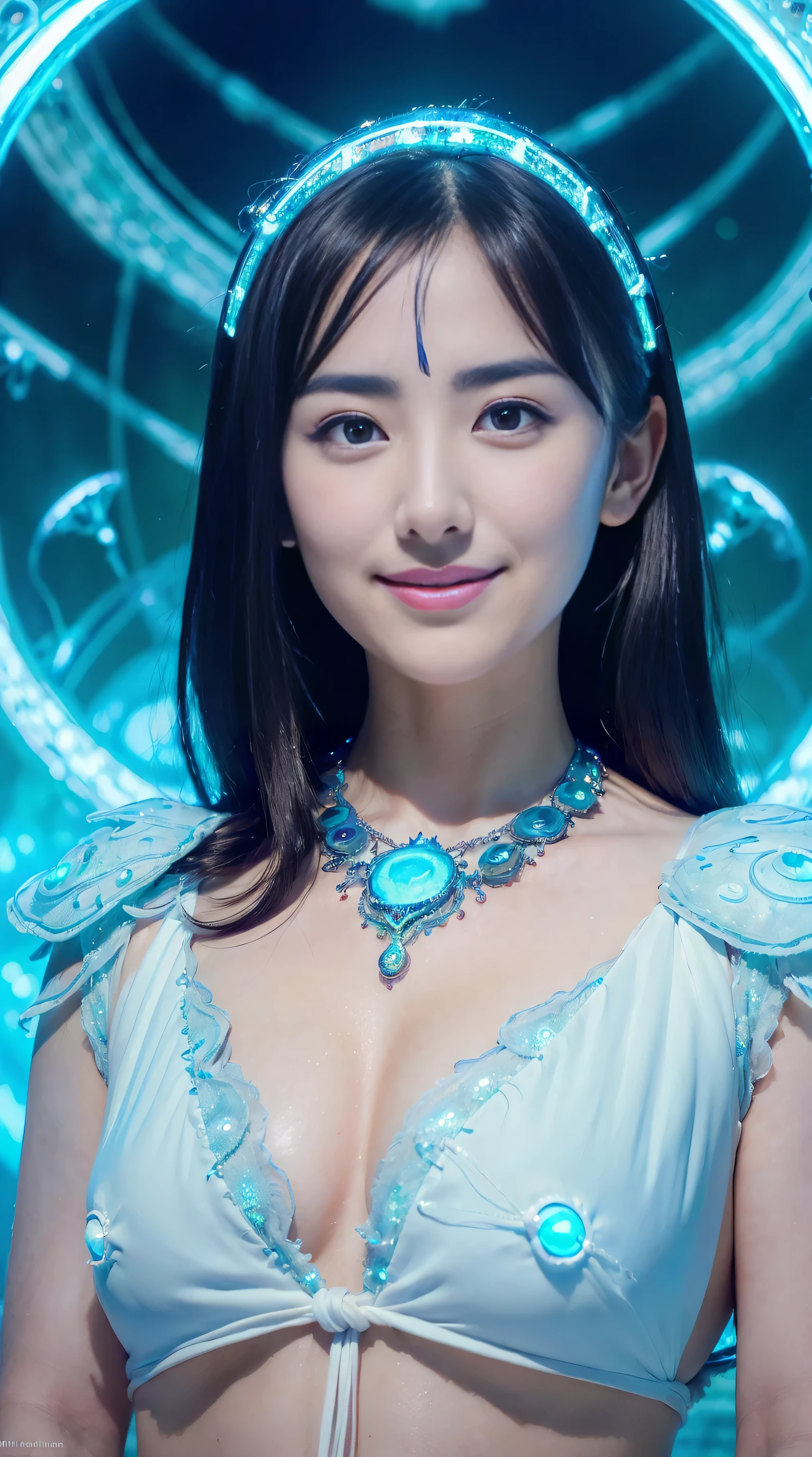 (one beautiful age italian girl:1.6),incredibly spectacular scene,((micro bikini:1.6))，((頭から膝までのwhole body:1.6)),((short cut hair))， ((high quality)),（beauty of movies），((soft lighting:1.6))，((Make people more beautiful with soft lighting))、 ((high quality)), ((get used to it)), ((fantasy)), blue plasma brain, green plasma body, realistic, official art, Unity 8K Wall , 8K portrait, 最high quality, very high resolution, (incredibly beautiful nature background:1.6), (18-year-old:1.5), (sexy and glamorous:1.1), (coquettish expression:1.6), (smile seductively:1.6), (whole body), (erotic pose:1.6), (model pose:1.6), 美しい魅惑的なface, portrait, (thick eyebrows:1.4), (big scarlet eyes:1.2), Beautiful eyes with high bilateral symmetry, (highly detailed eyes:1.4), (high resolution blue eyes:1.1), 親密なface, (Highly detailed skin texture:1.4), white skin, white skin, perfect anatomy, thin, (Beautiful toned body:1.5), hair ribbon, (moist skin:1.2), no makeup, (bear:1.1), excellent anatomy, Focus face, good looking, (emilia clarke:0.6) (emma watson:0.3),(jennifer connelly:0.4), ( face:1.5), エレガントなface, nice, sweet,  (A delicately crafted necklace is wrapped around her neck............), (Bioluminescence with a brilliant glow:1.4), (Shining magic circle:1.5), ruins of an ancient castle, Shining majestic clouds and sky, lightning, spectacular realistic, (greg latkowski:0.8), (teal and orange:0.4), (art station:1.5), cinematic, (nffsw:1.5),  Hyper get used to it, dramatic light, (intricate details:1.1), beautiful black hair,　(She is adorned with jewels、She wears a gauntlet with a delicate and very beautiful design..。..:1.1), 