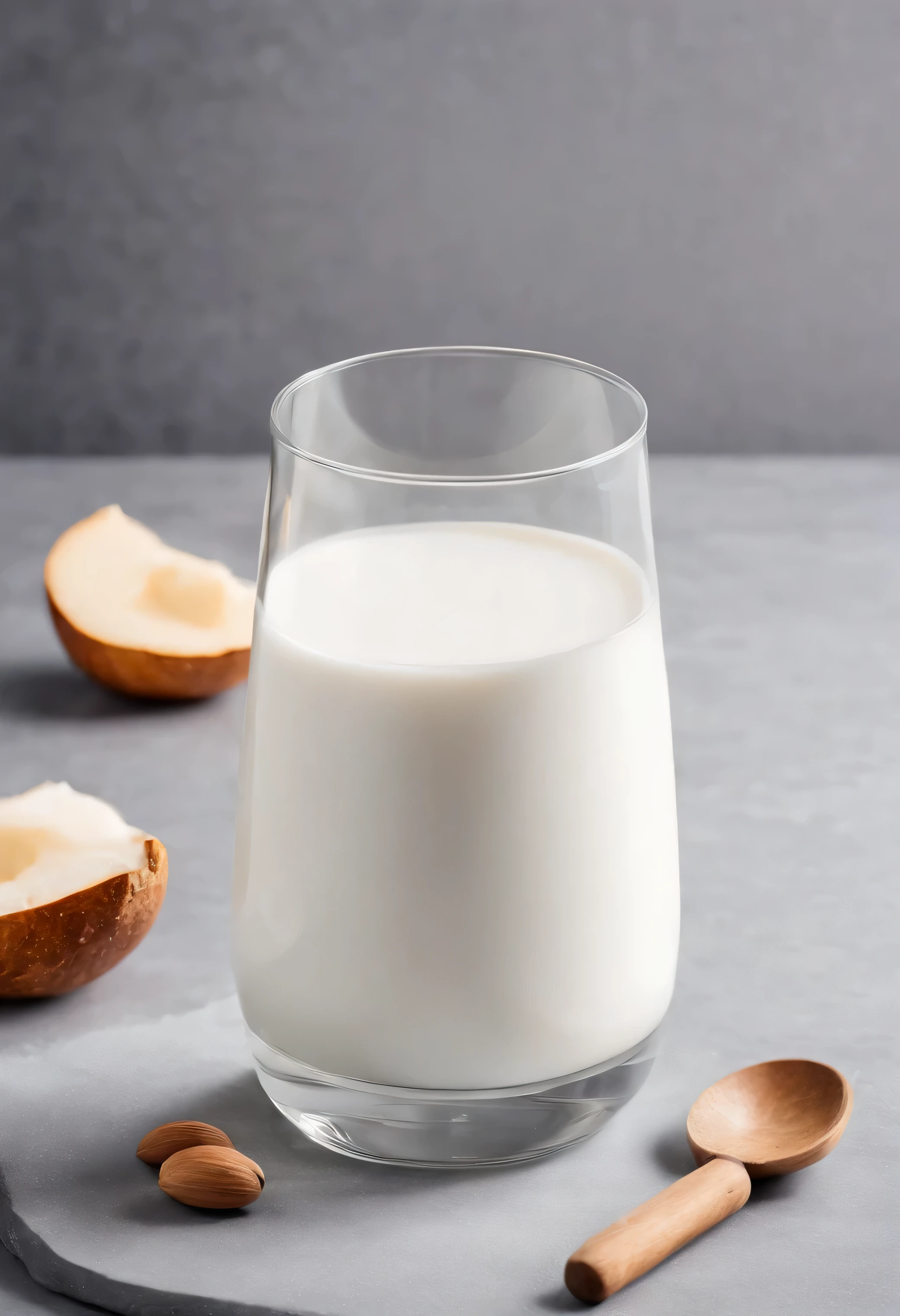 A glass of milk