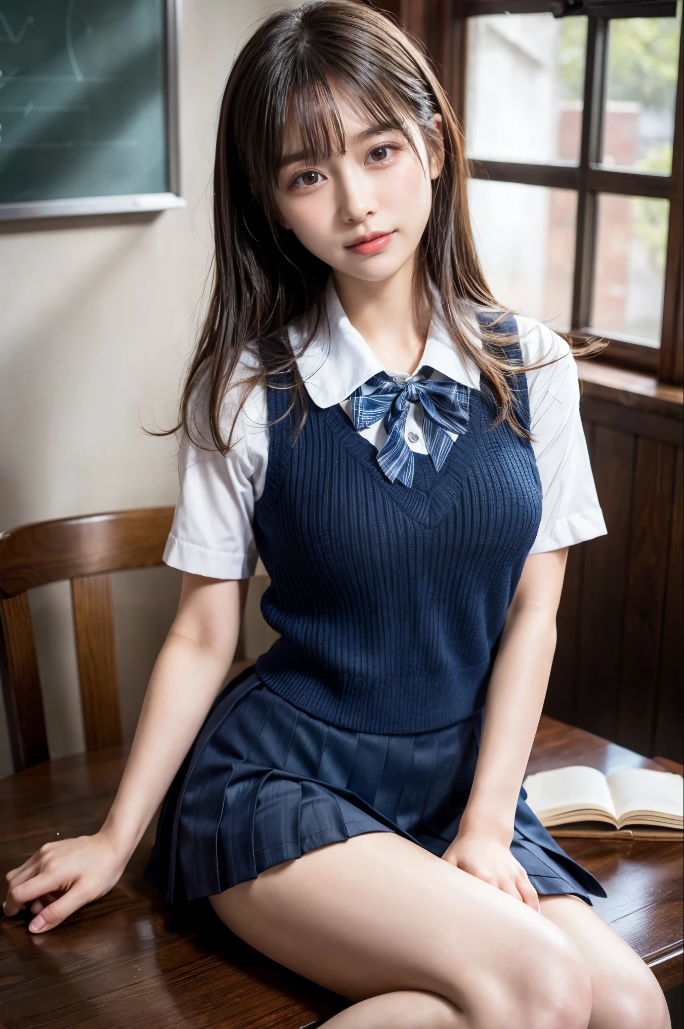 Ulchan-6500-v1.1, (RAW photo:1.2), (realistic:1.4), beautiful detailed girl, very detailed eyes and face, beautiful and detailed eyes, （between legs:1.5）,that&#39;ridiculous, 信じられないほどridiculous., huge file size, （highly detailed wet ）, High resolution, very detailed, highest quality, table top, (( in school uniform:1.2)), shape, very detailed, nffsw (English) (English) (English), integrated, 8k wallpaper, wonderful, delicate details, table top, highest quality, Highly detailed ticker Unity 8k wallpapers, face light, movie light, 1 girl, 16yo, ((spread your legs and show me your wet parts )), ((dynamic pose))), (camel toe), (half),  (Legs that sit with knees bent and thighs apart))、big