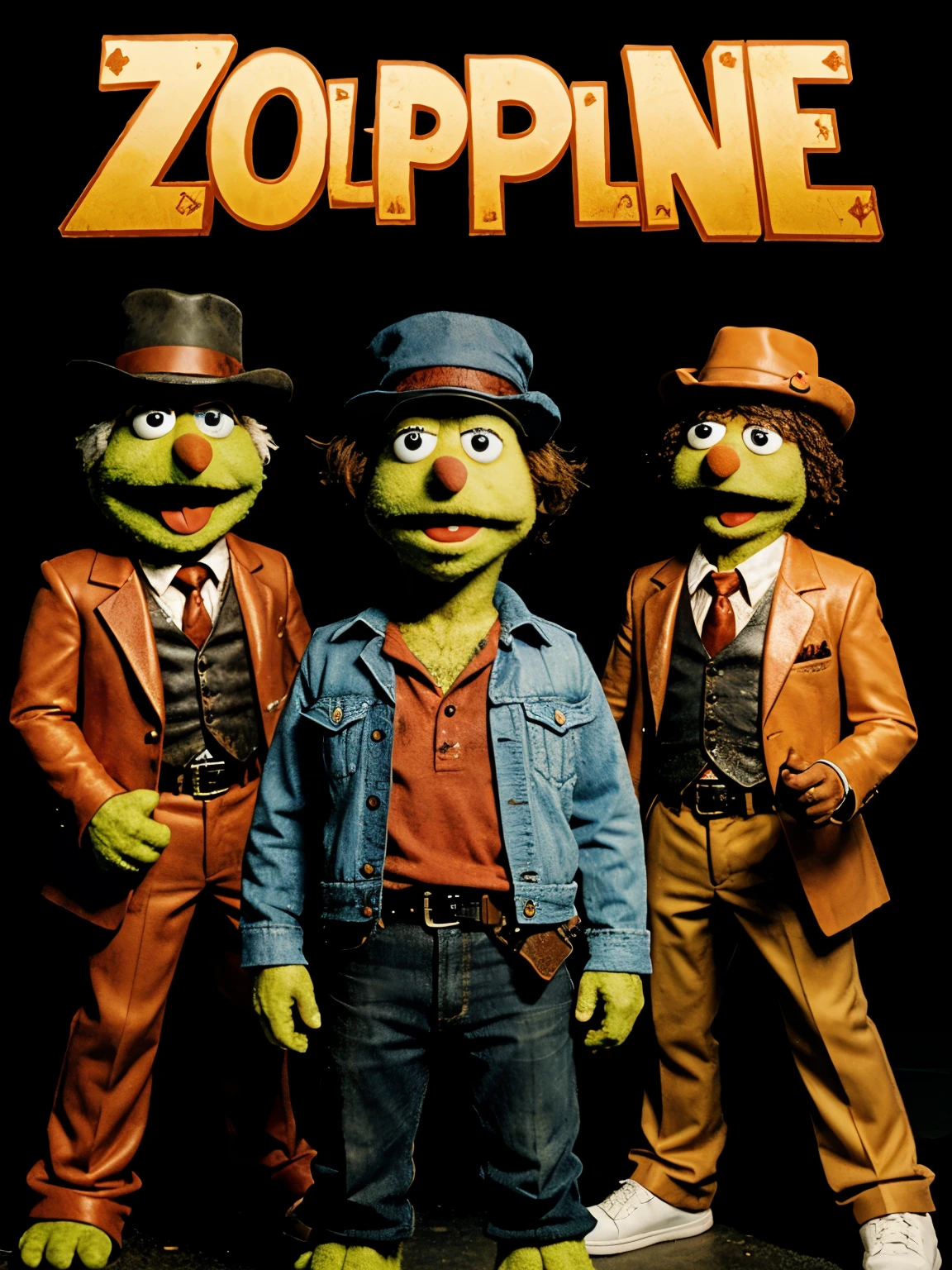 It’s the zombie apocalypse. Muppetbone is the name of a 70s funk band and they are surviving as best as they can. Times are rough but music is funky and the zombies are disco