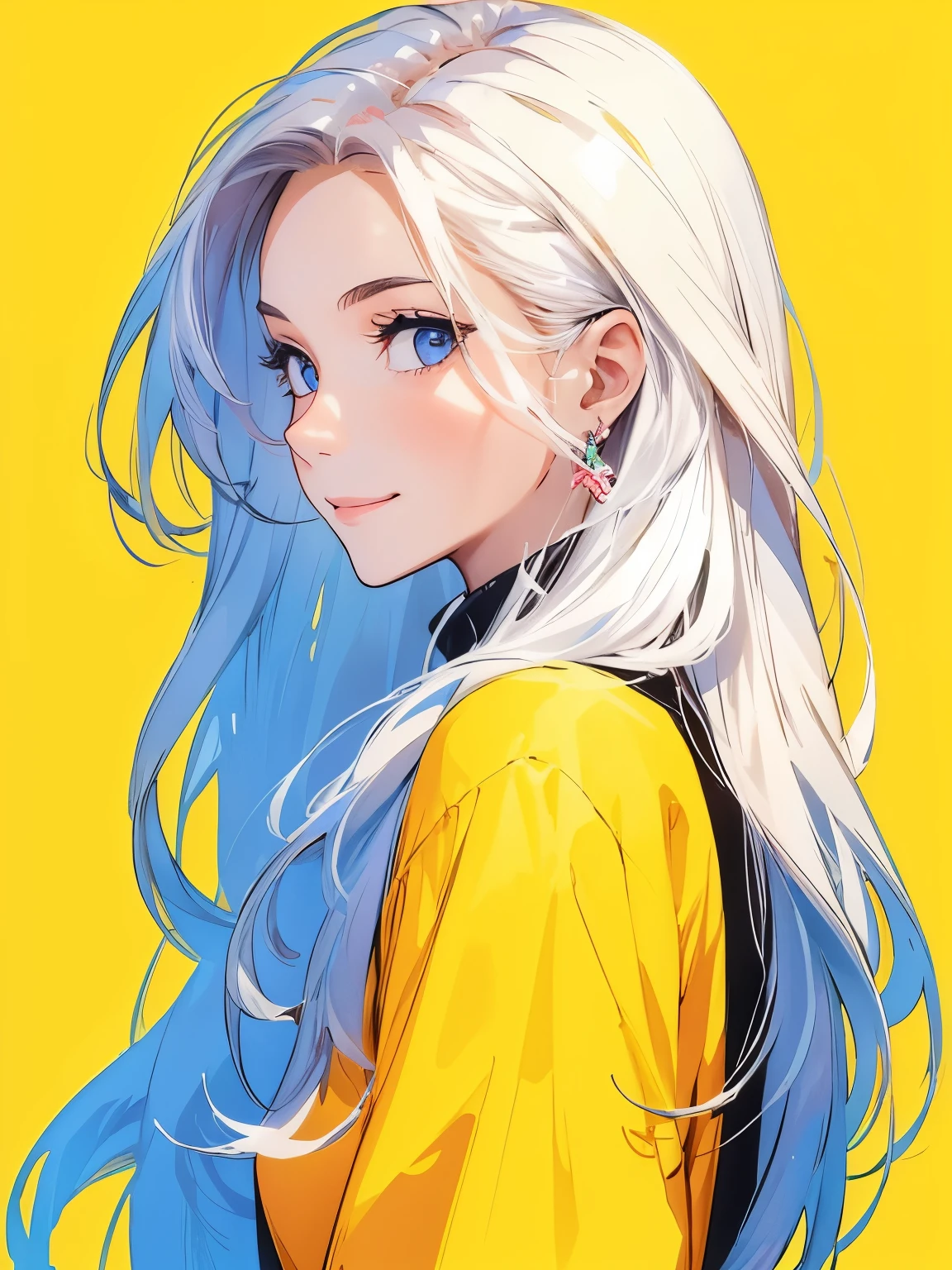Girl, smiling