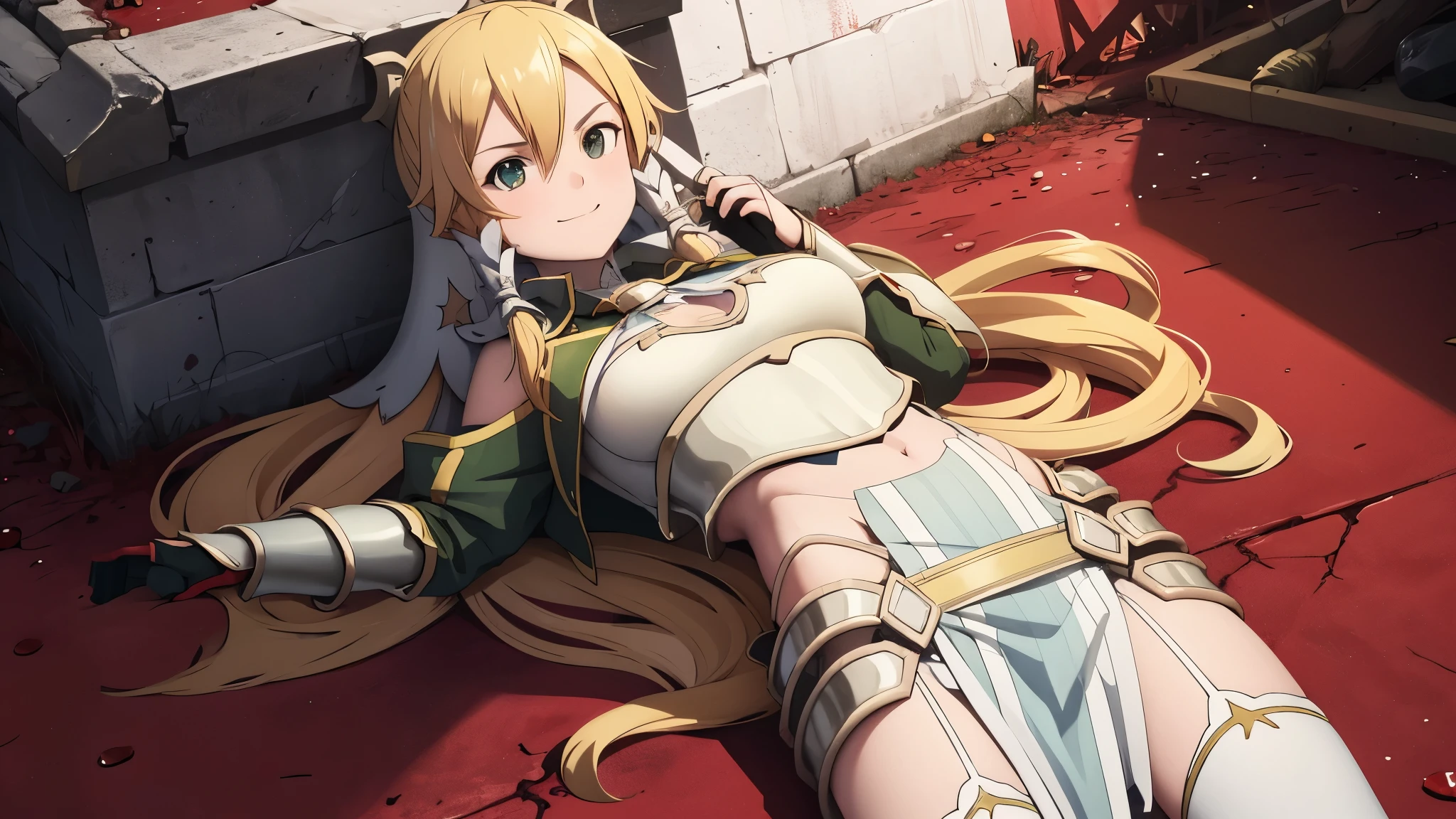 girl, belly button, big breasts, femdom, slaughter, Blood on the body, Blood on the armor, Blood on the belly button, Blood on the stomach, Blood on the breasts, provocation, tall, long sword, slashing sword, splashing blood, tall, Blood, gun, knife, sword, war, underwear, kill, Behead, shot from below, sensual, Blood on the breasts, smile, miscellaneous soldiers 