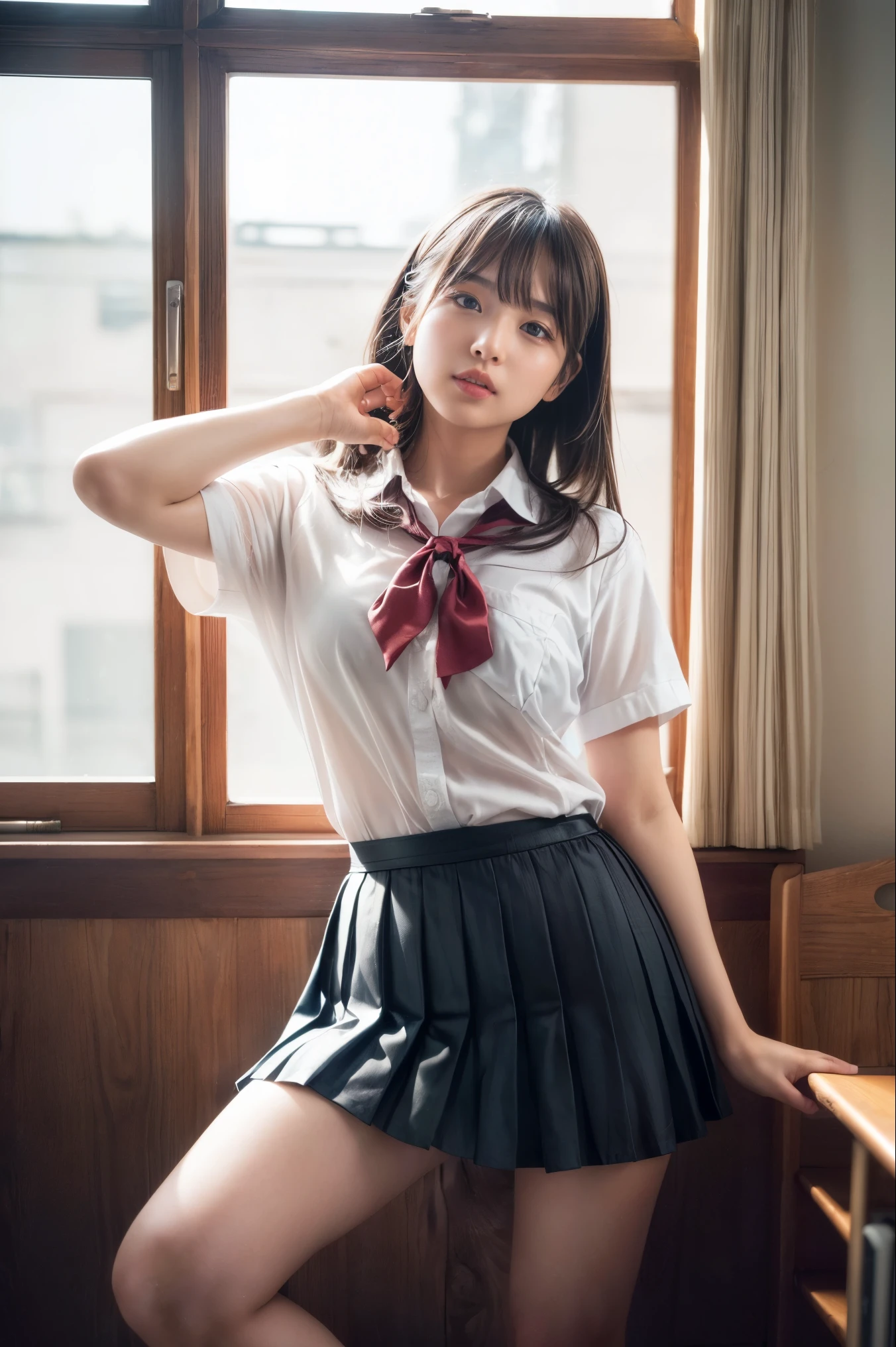 rain outside the window、dark sky、Dim classroom、hug、return from school、Sexual activity in an empty classroom、desk work、Chair、locker、blackboard、shop window、curtain、too cute girl, cute日本人の女の子、a photo of girl, small curvaceous , genuineなヤンググラビアアイドル、school uniform、underwear、13 year old girl、no makeup、good、panties、A girl is naked and raped by an adult man、sexual、Sobbing 14-yrt with unbuttoned chest、thin, small breasts, thighs、small ass, too cute girl, cute日本人の女の子, girl images, 小柄で曲線美のlolita, genuineな12歳の女の子, no makeup, long hair、medium hair, short hair, baby face, beautiful japanese girl, (genuineistic photo: 1. 4), Photographed with Canon 5D MK4, Photographed with canon eos 5 d mark iv, Photographed with canon eoa 6 d mark ii, The texture of the face and skin is very detailed., thin目, double eyelid, (8K, highest quality, masterpiece: 1.2), ( genuine, フォトgenuine: 1.37), Super detailed, 1 adult male。1 girl, cute, lolita, Japanese junhigh school girl