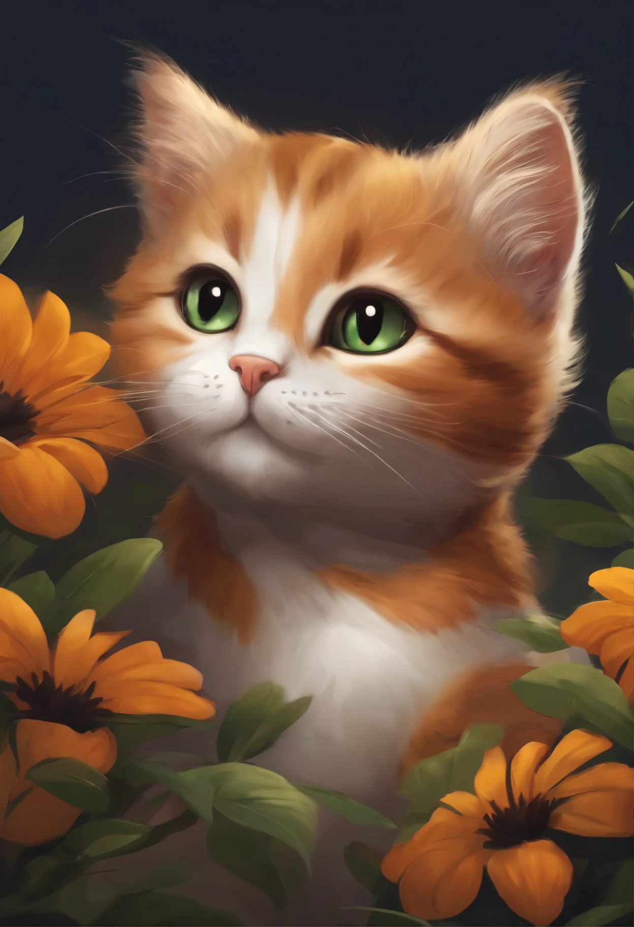 a cute cat , cartoon , artwork , animal , high quality ,cat .