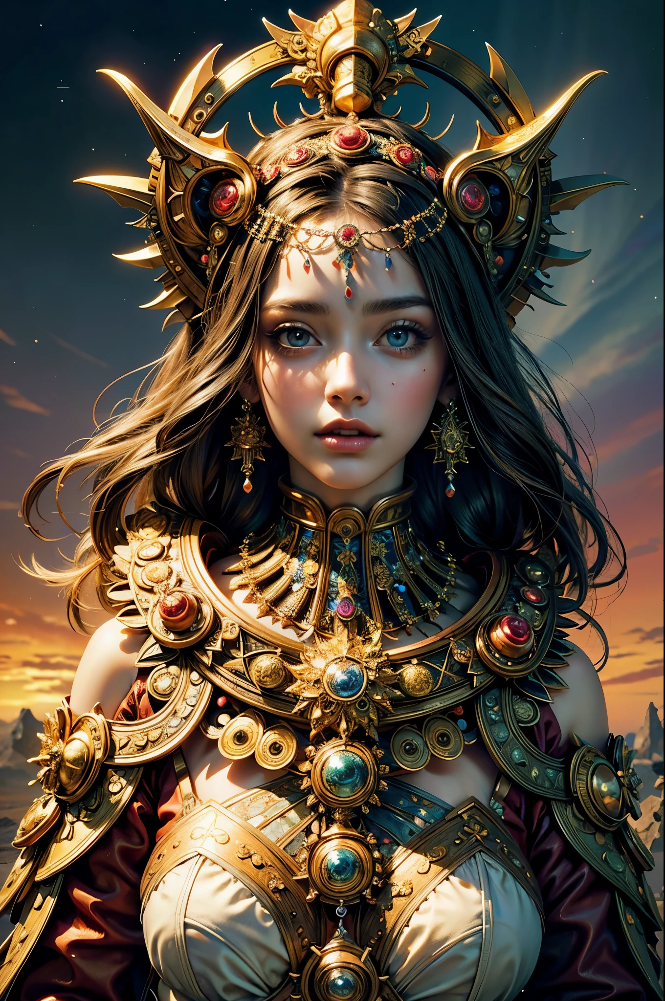 (masterpiece, highest quality, highest quality, official art, beautiful and aesthetic:1.2), (1 girl), very detailed,(fractal art:1.3),colorful,most detailed