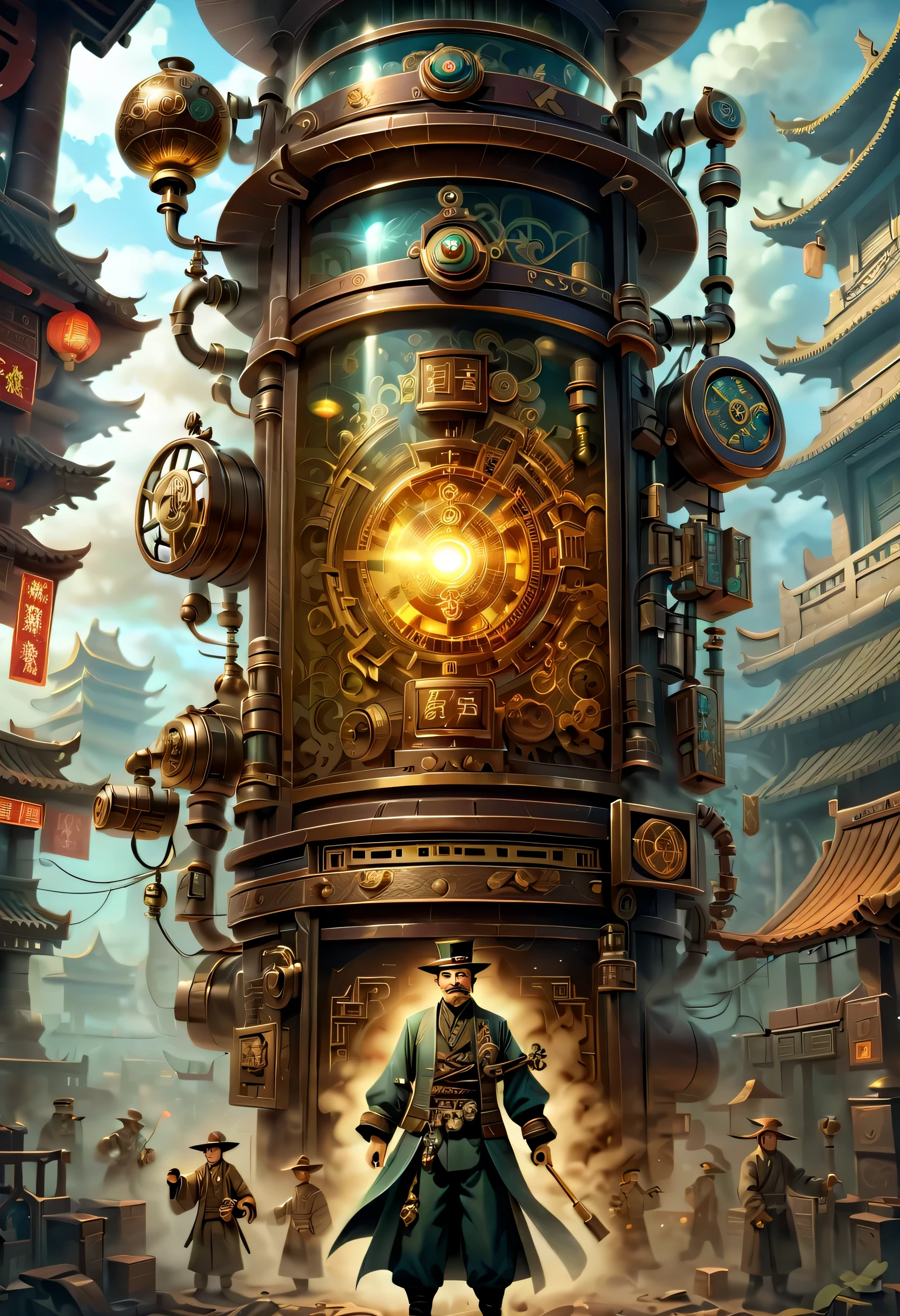 薬を販売しているImmortal,優しそうなelder,wiring,Immortal:elder:gray hair:wrinkled face:Chinese:i doubt it:The right arm of the machine,Fusion of machine and man,pharmacy background:ancient Chinese style:Medicinal herbal tar:wooden medicine cabinet,he lost part of his body in the war,Don&#39;don&#39;t hate anyone々I live with,右腕が機械になったImmortal,ancient Chinese styleの衣装,Steampunk element,Mechanically,Mechanical,intricate details,very fine,,High resolution,high quality,最high quality,clearly,Be clear,beautiful light and shadow,Three dimensions,complex configuration,mechanism,dynamic,Fusion of ancient civilization and steampunk,Be expressive,Impersonal,attractive,everyone loves him,I&#39;Iはジョークが得意で、I laugh a lot,prosthetic limb