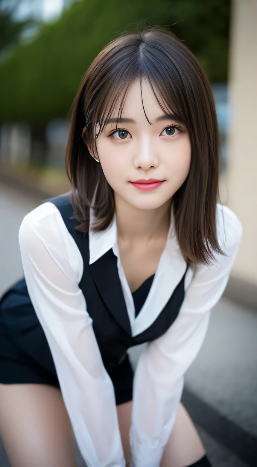 (((32ｋ,high details,high detail、masterpiece,attention to detail,Full body Esbian,alone))),RAW photo & realistic atmosphere,beautiful濃い青色の目,detailed mouth,glossy lips,thin eyebrows,detailed eyes、Soft white skin that shines in every detail、deep blue eyes,とてもbeautiful目,lip details、とてもbeautiful顔,very well-shaped face、lifelike face,輝くbeautiful唇, Realistic young gravure idol, とてもbeautiful女子高生, ,適度にbeautiful, young sensual gravure idol, young gravure idol, beautiful, Cute and sexy１5 year old child  ,the whole body is wet,dripped down,with a flushed face,とってもbeautiful１5 year old  girl,shortcut,brown shiny hair,my hair is wet,dripping水,dripping,（black pantyhose,beautiful fece,looking at camera：1.4）,（high detail ハイビジョン ハイビジョン 日本 HDTV ブラック HDTV ハイビジョン ブラック ハイビジョン ブラック ハイビジョン ハイビジョン ブラック ハイビジョン 制服,well-shaped chest,,mature body, I feel anxious and want to cry,Moist eyes,cold smile,It was dazzling,It was dazzling顔もbeautiful：1.5）,（The chest of the uniform is open,街中をride a bicycle,ride a bicycle,ride a bicycle,roll back,black pantyhoseを履いてride a bicycle：1.7）