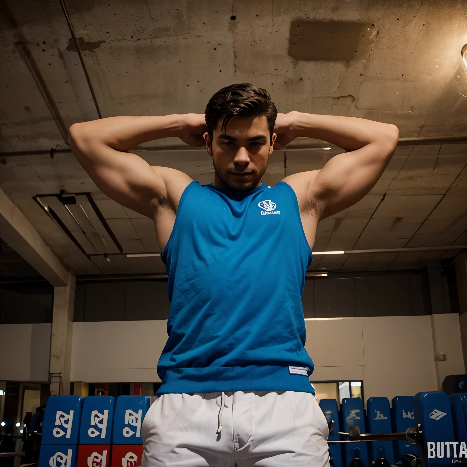 Create a Body builder boy picture