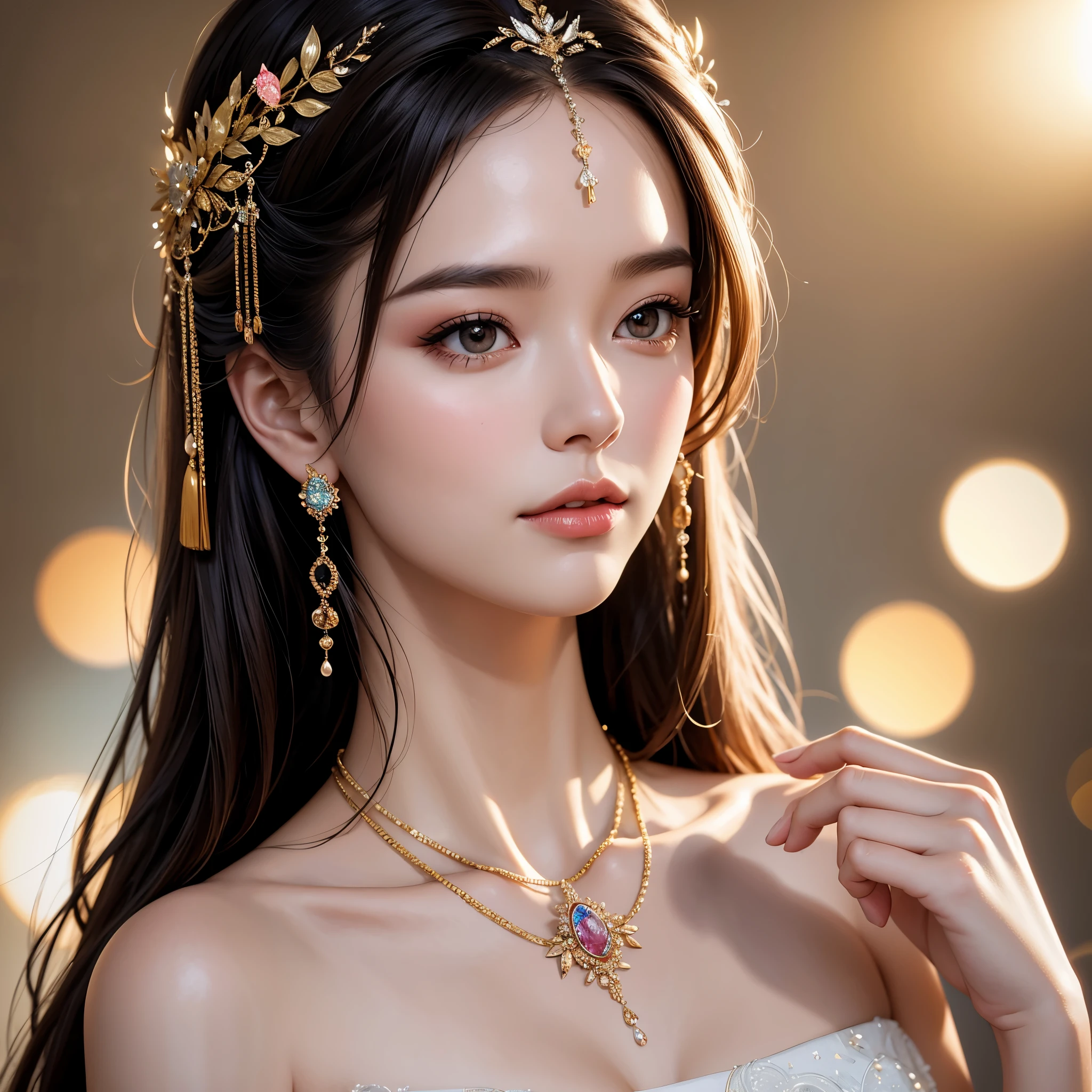 best quality, masterpiece, highres, 1girl,china wedding dress,hair ornament,necklace, jewelry,Beautiful face,upon_body, tyndall effect,photorealistic, dark studio, rim lighting, two tone lighting,(high detailed skin:1.2), 8k uhd, dslr, soft lighting, high quality, volumetric lighting, candid, Photograph, high resolution, 4k, 8k, Bokeh
