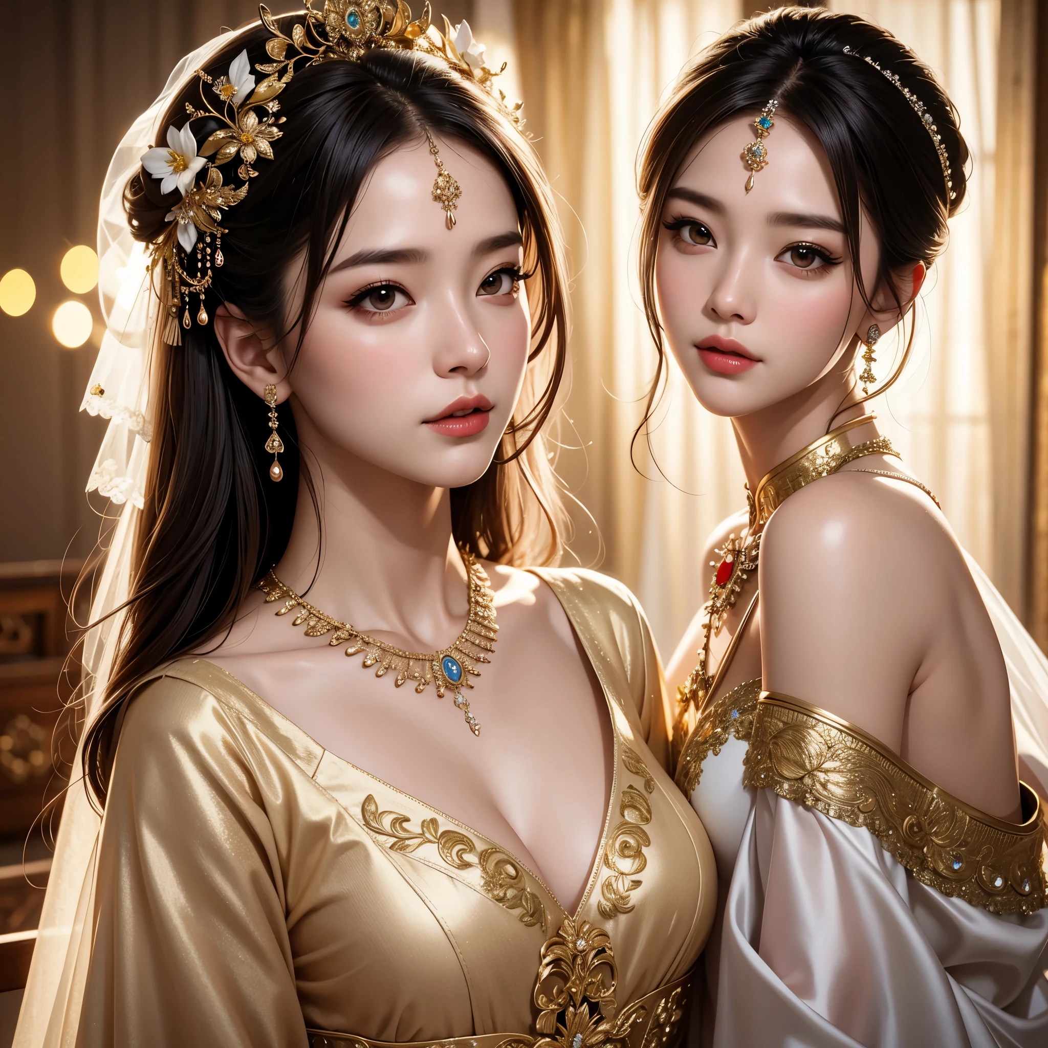 best quality, masterpiece, highres, 1girl,china wedding dress,hair ornament,necklace, jewelry,Beautiful face,upon_body, tyndall effect,photorealistic, dark studio, rim lighting, two tone lighting,(high detailed skin:1.2), 8k uhd, dslr, soft lighting, high quality, volumetric lighting, candid, Photograph, high resolution, 4k, 8k, Bokeh
