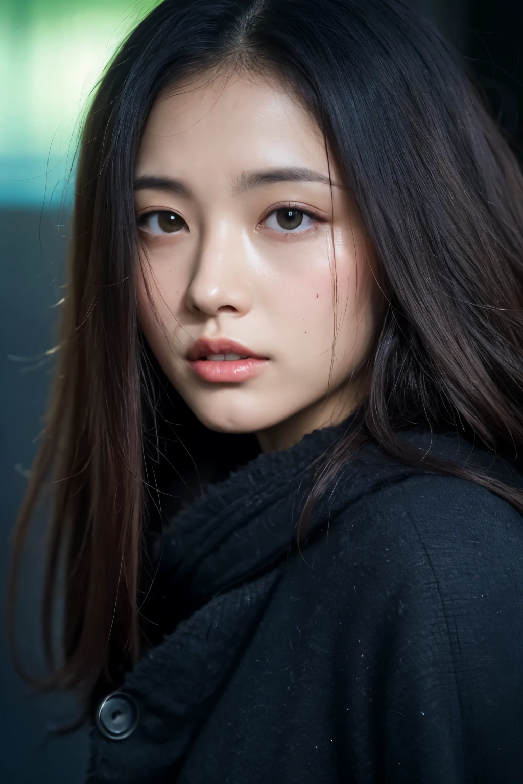 woman wearing a white coat、28 years old、wears black-rimmed glasses、scientist、like a doctor,Background transparent