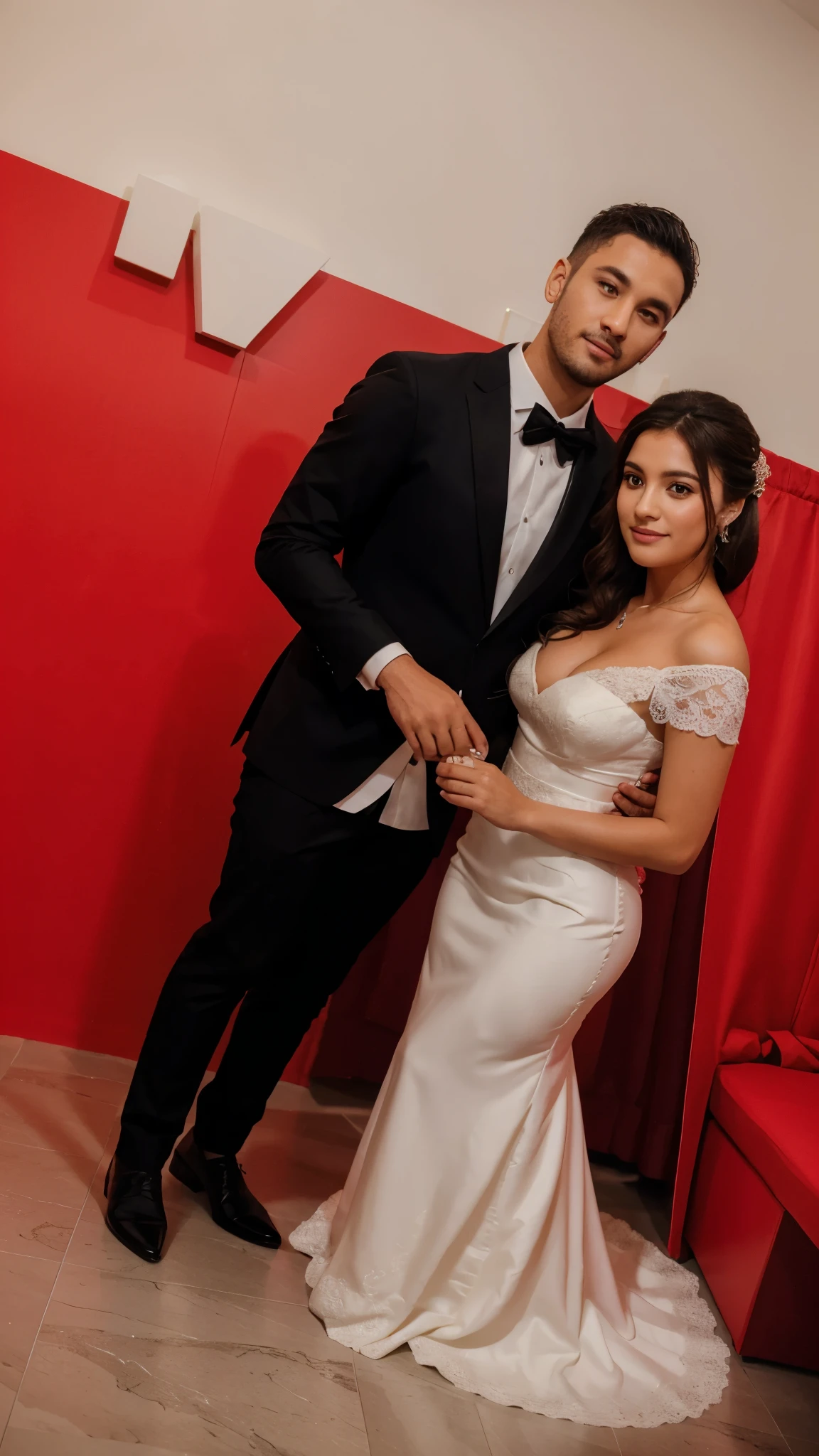 Casamento, Noivo e Noiva, extremamente realista, muito lindos, casamento, vestido de noiva, Terno social,