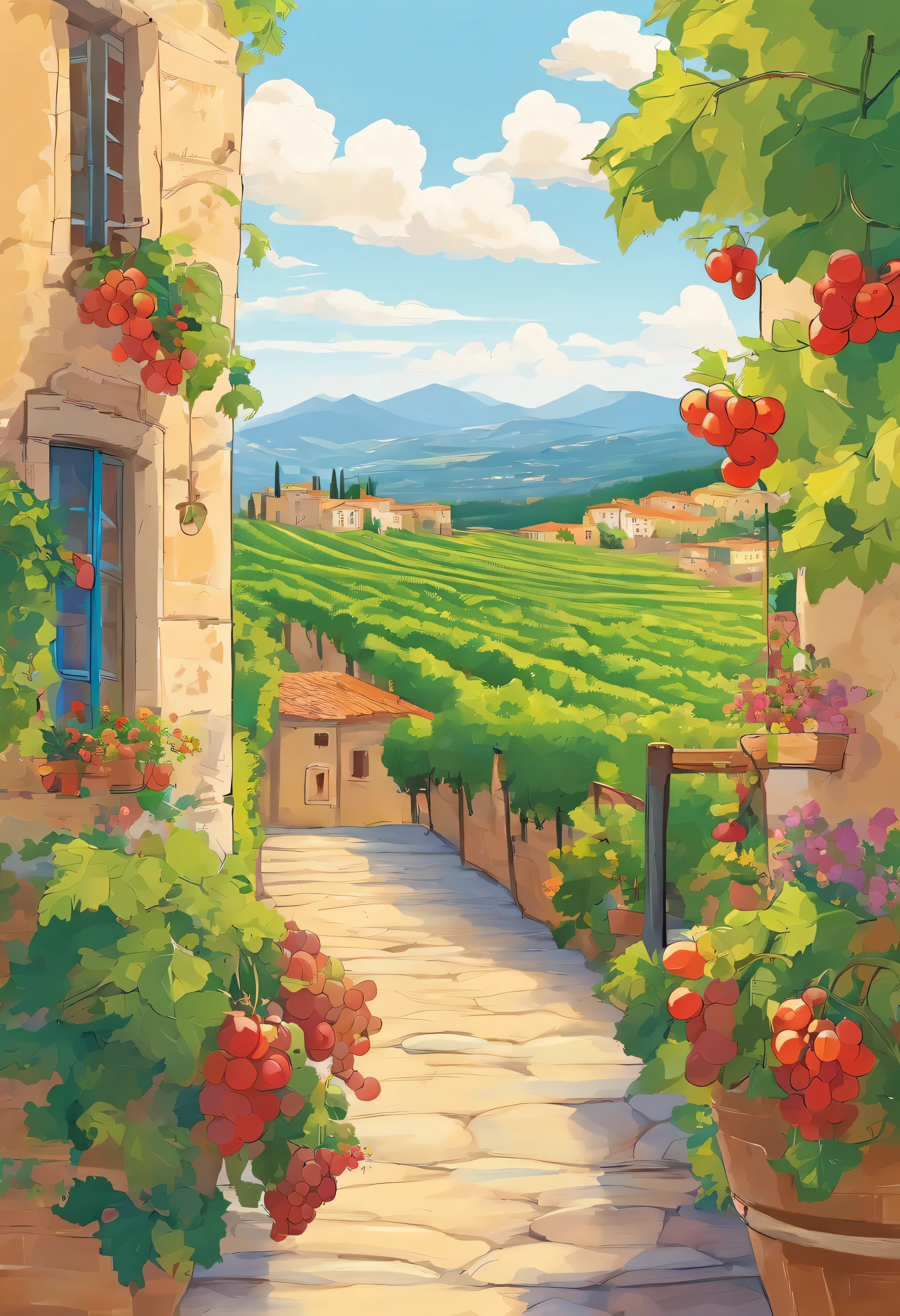 italy&#39;The most romantic pastoral scenery，Almost all stayed in Tuscany（Tuscany）。There are rolling low hills here，Vineyards and olive trees all over the mountains and plains，and scattered medieval towns..。
.
Under a cloudless sky，The soft sunshine fills the fields，Fragrant vegetation，earthy aroma。Such an ambiguous atmosphere，Great for fast fermentation，hand in hand，confess your feelings。
.
If it is midsummer，The vines on the hillside are full of grapes，Local fruit farmers will pick ripe grapes，for winemaking，the longer it takes, The taste will be sweeter.。
.
Walk through the italian towns in Tuscany，Feel the slow rhythm of tranquility，it&#39;It&#39;s like walking in paradise，Not disturbed by the outside world。